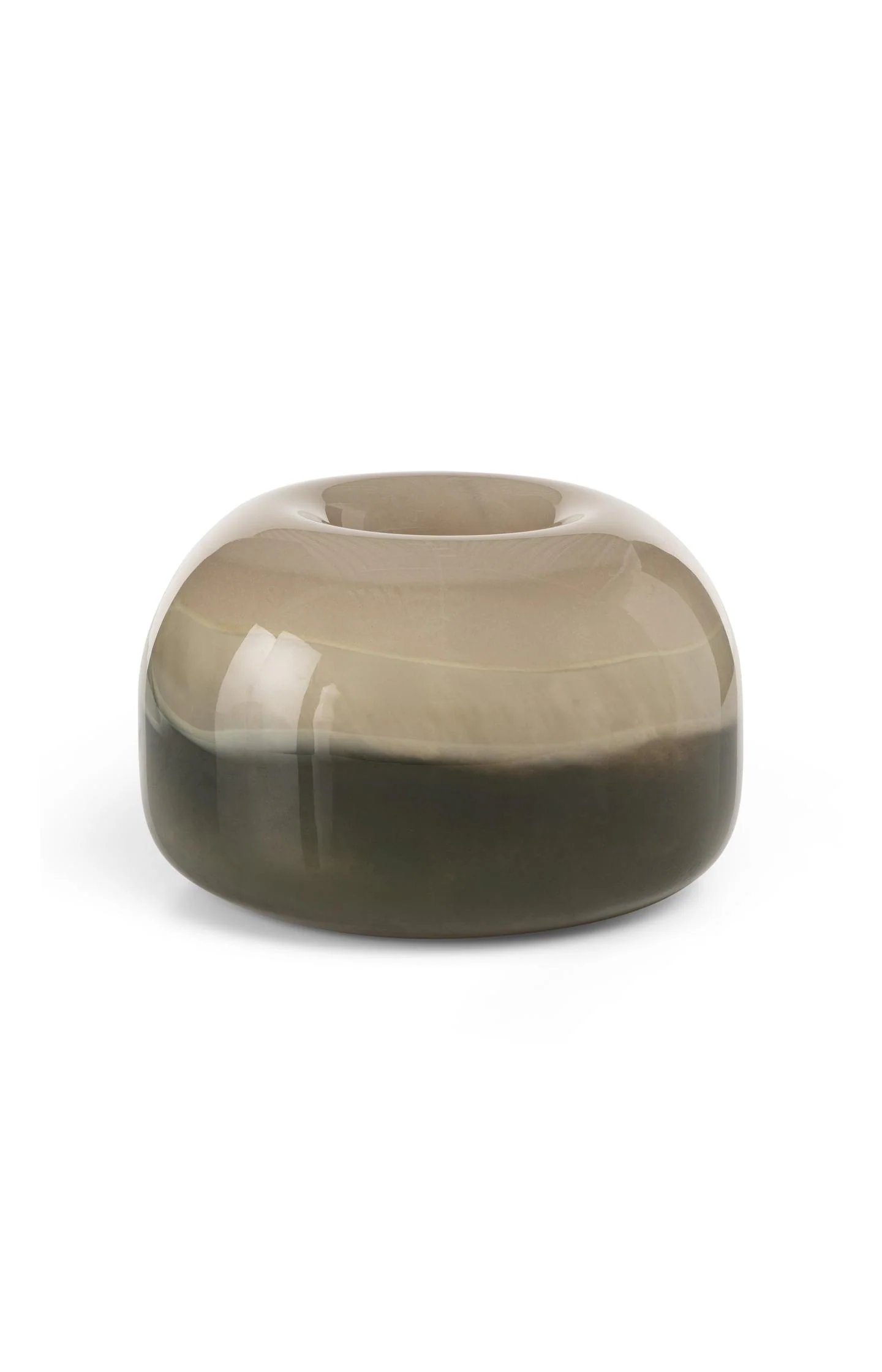 Glass tealight holder with color pattern - Image 2
