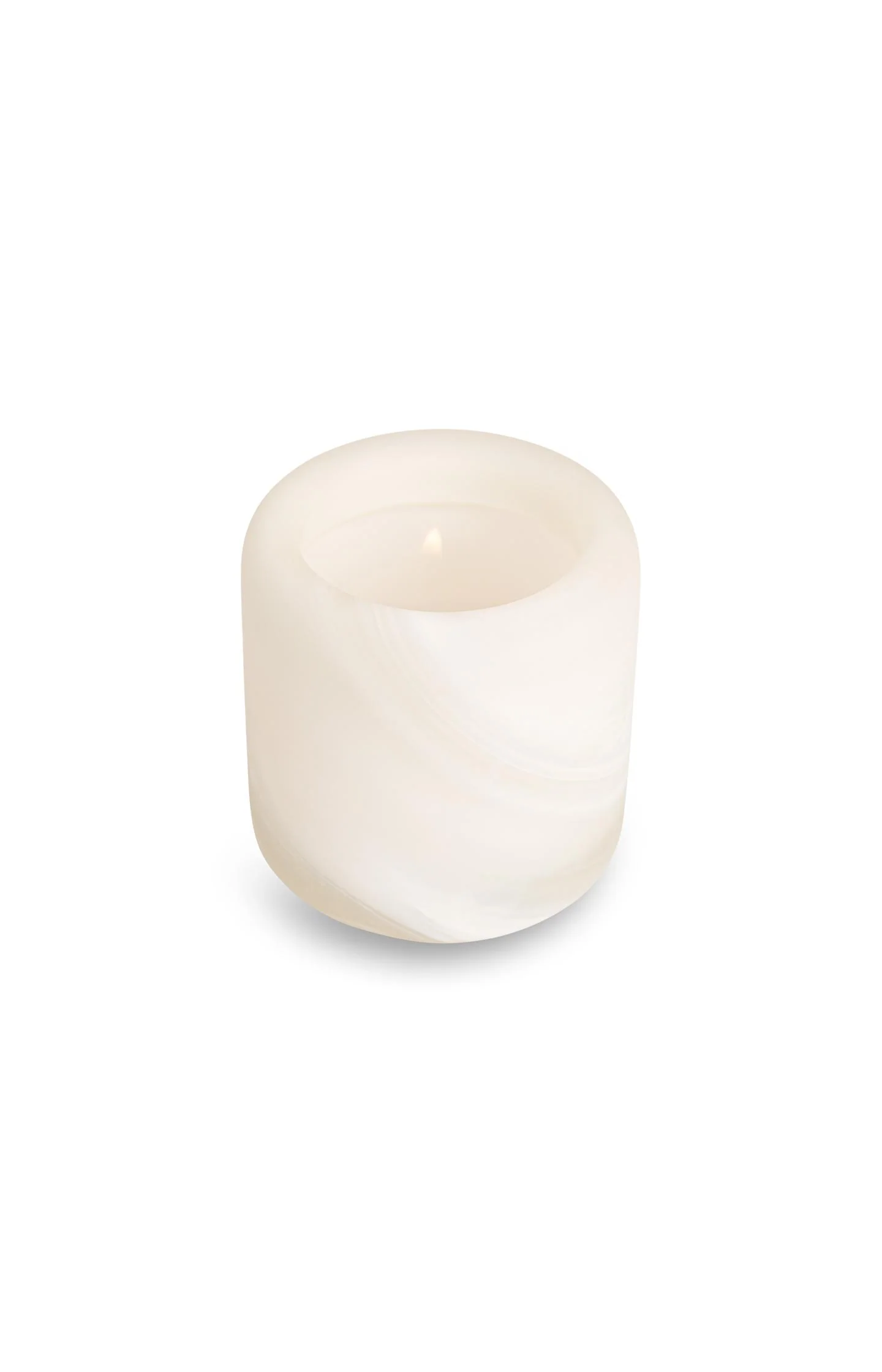 Glass tealight holder with swirl pattern - Image 2