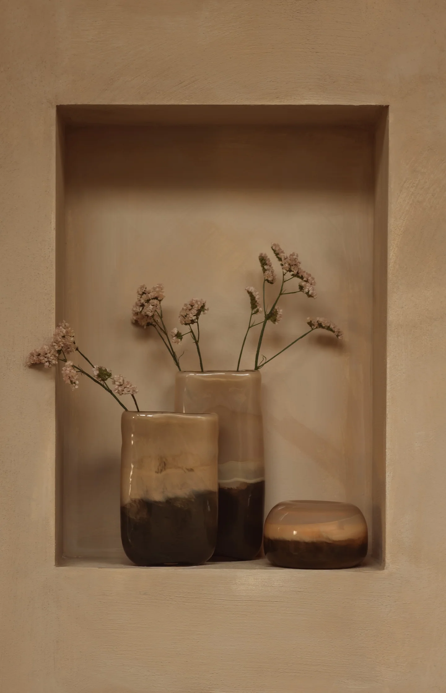 Glass vase with color gradient - large - Image 5