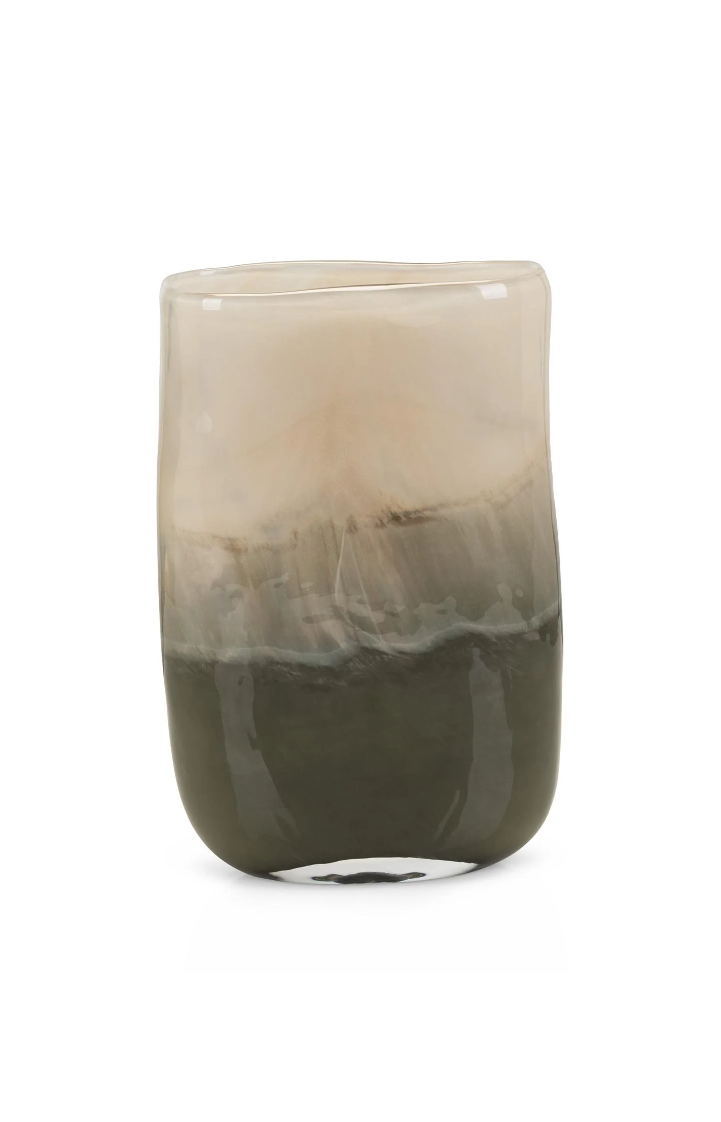 Glass vase with color gradient - small