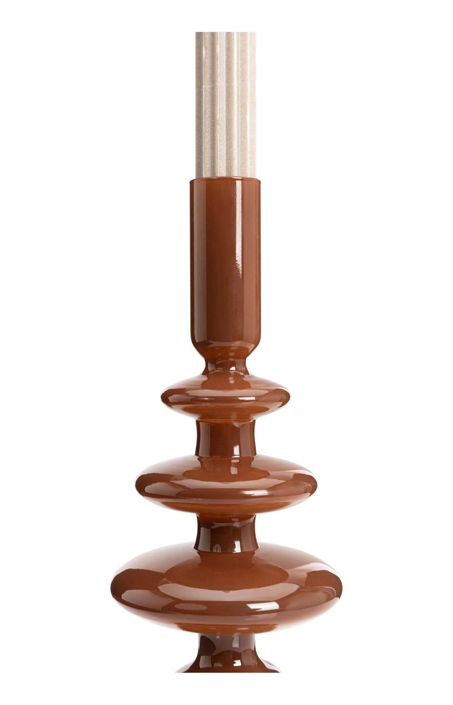 Glossy glass candle holder - large - Image 2