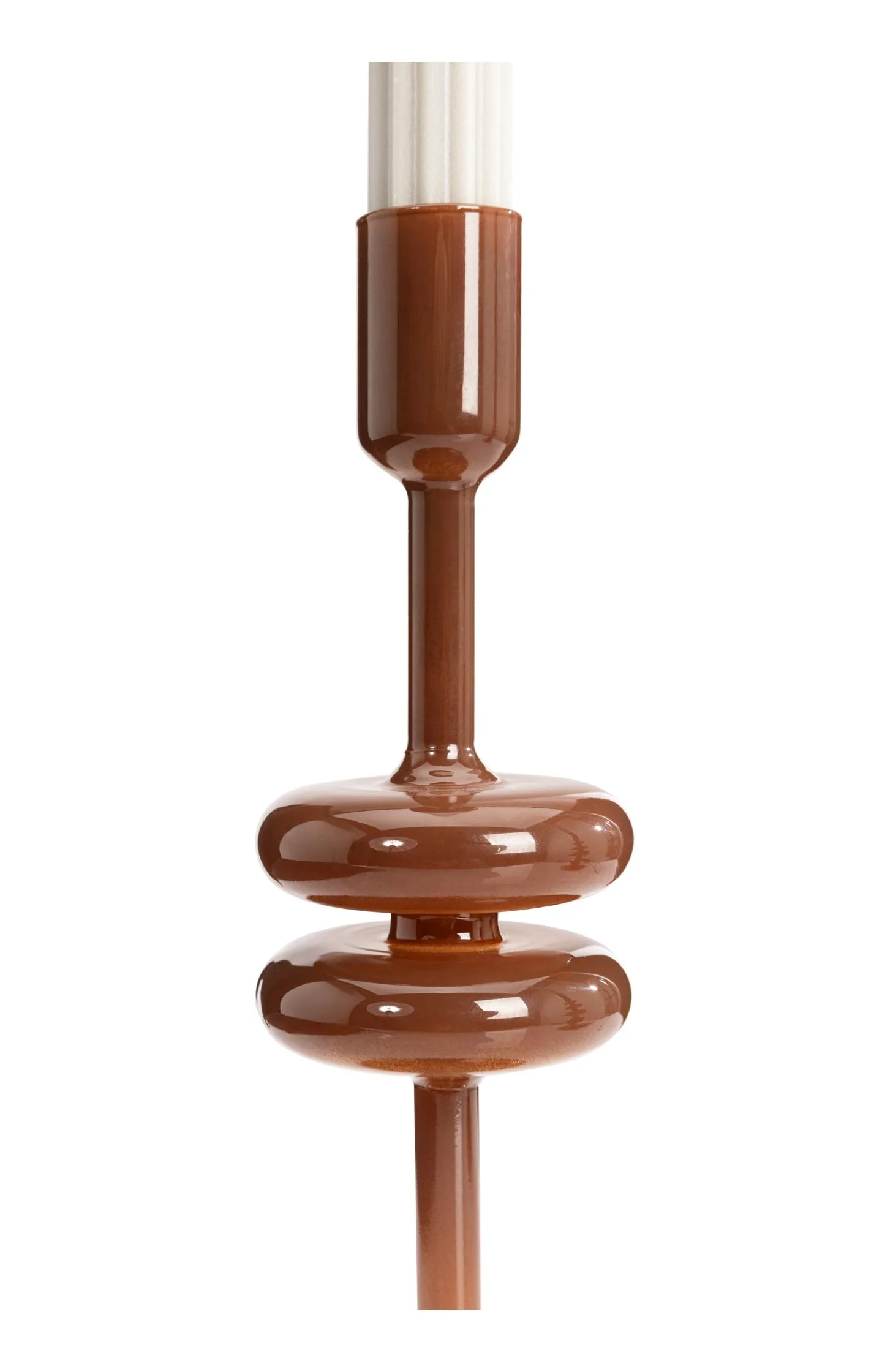 Glossy glass candle holder - small - Image 2