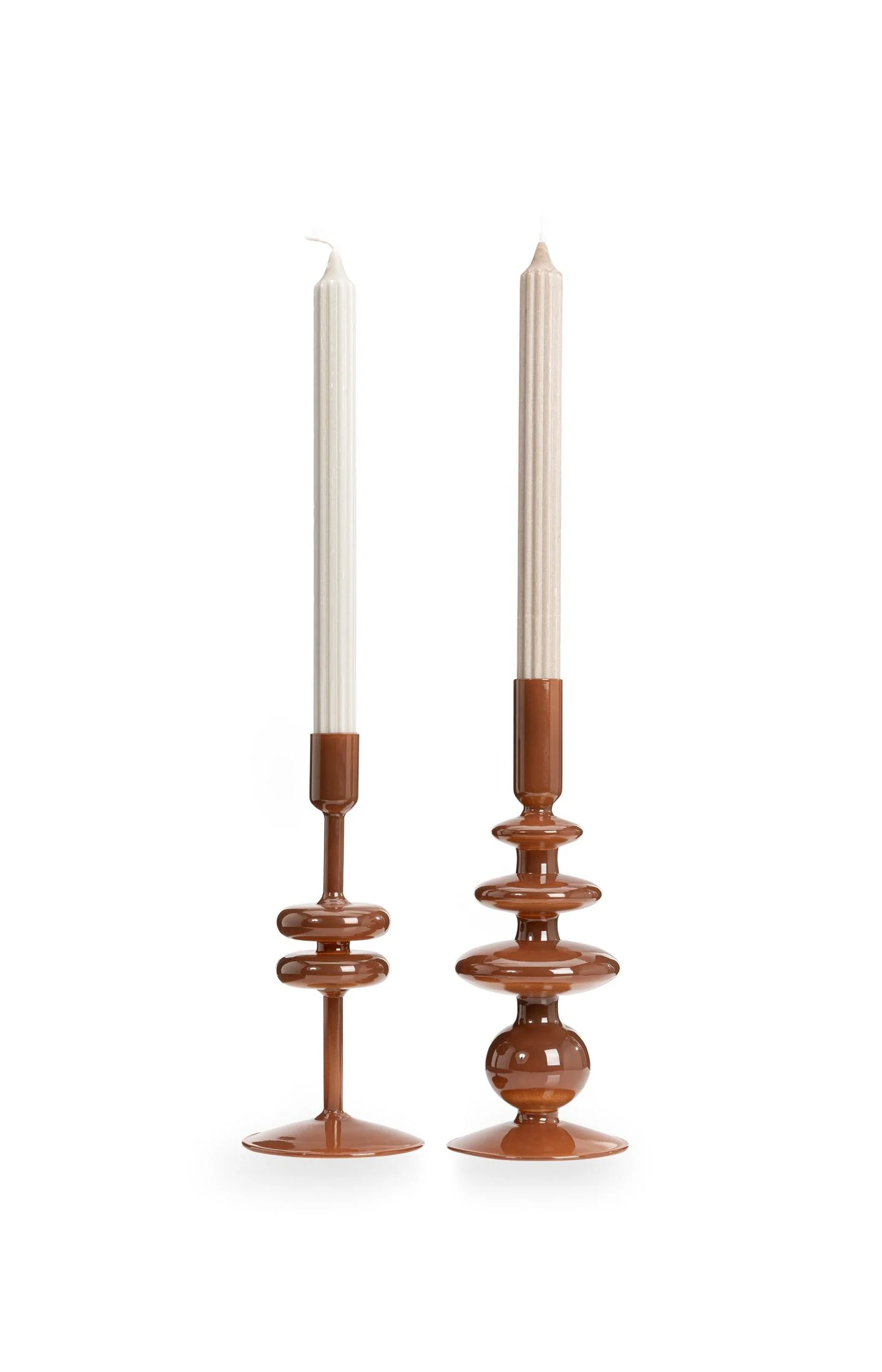 Glossy glass candle holder - small - Image 4