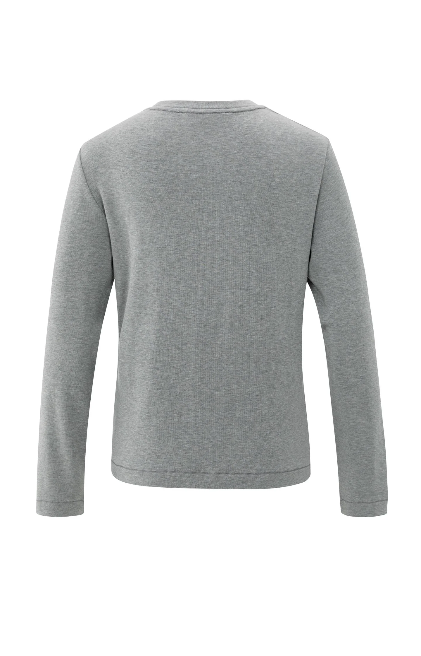 Heavyweight jersey top with long sleeves - Image 7