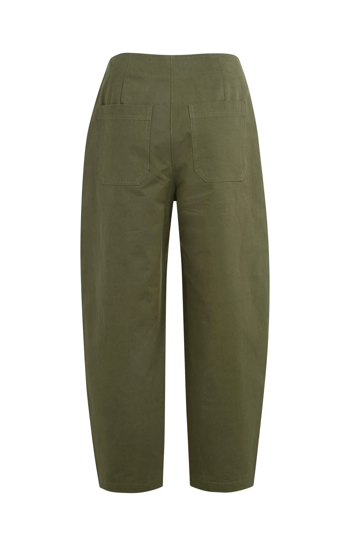 High waist barrel trousers with button detail - Image 12