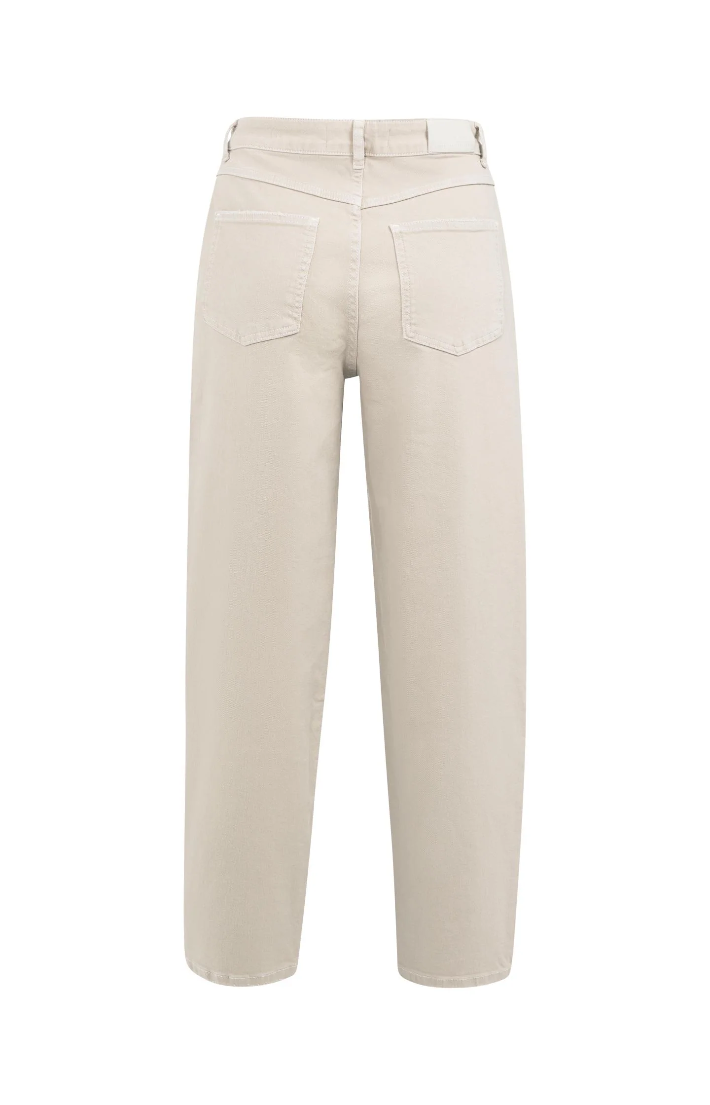 High-waist beige jeans with loose fit - Image 7