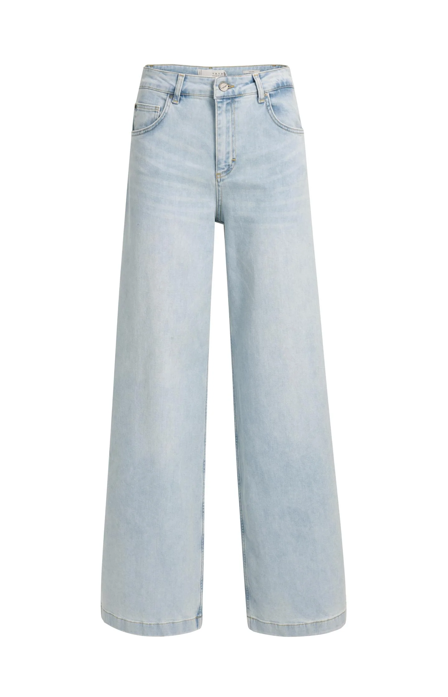 High-waist jeans with extra wide legs (L34) - Image 2
