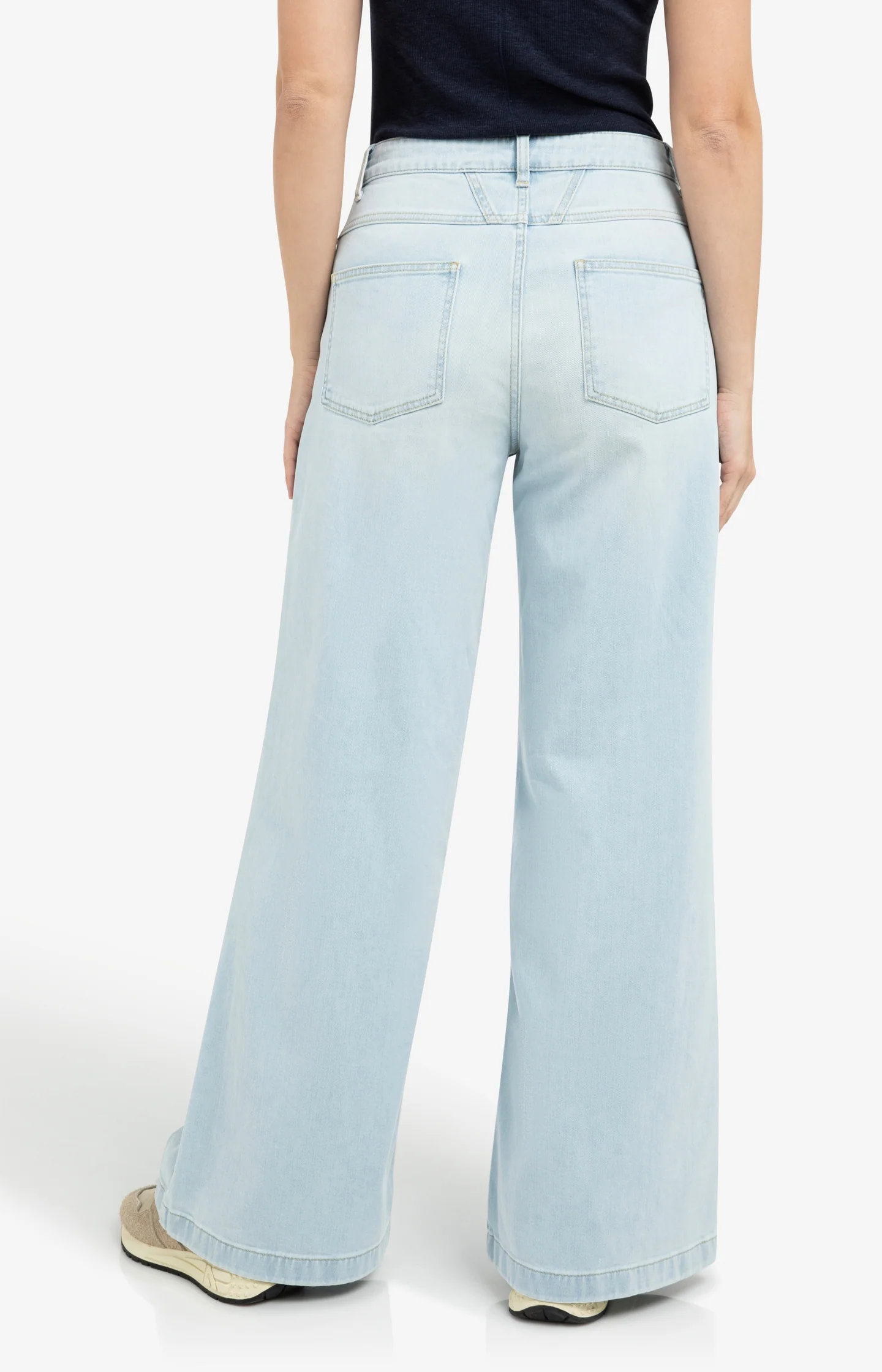 High-waist jeans with extra wide legs (L34) - Image 5