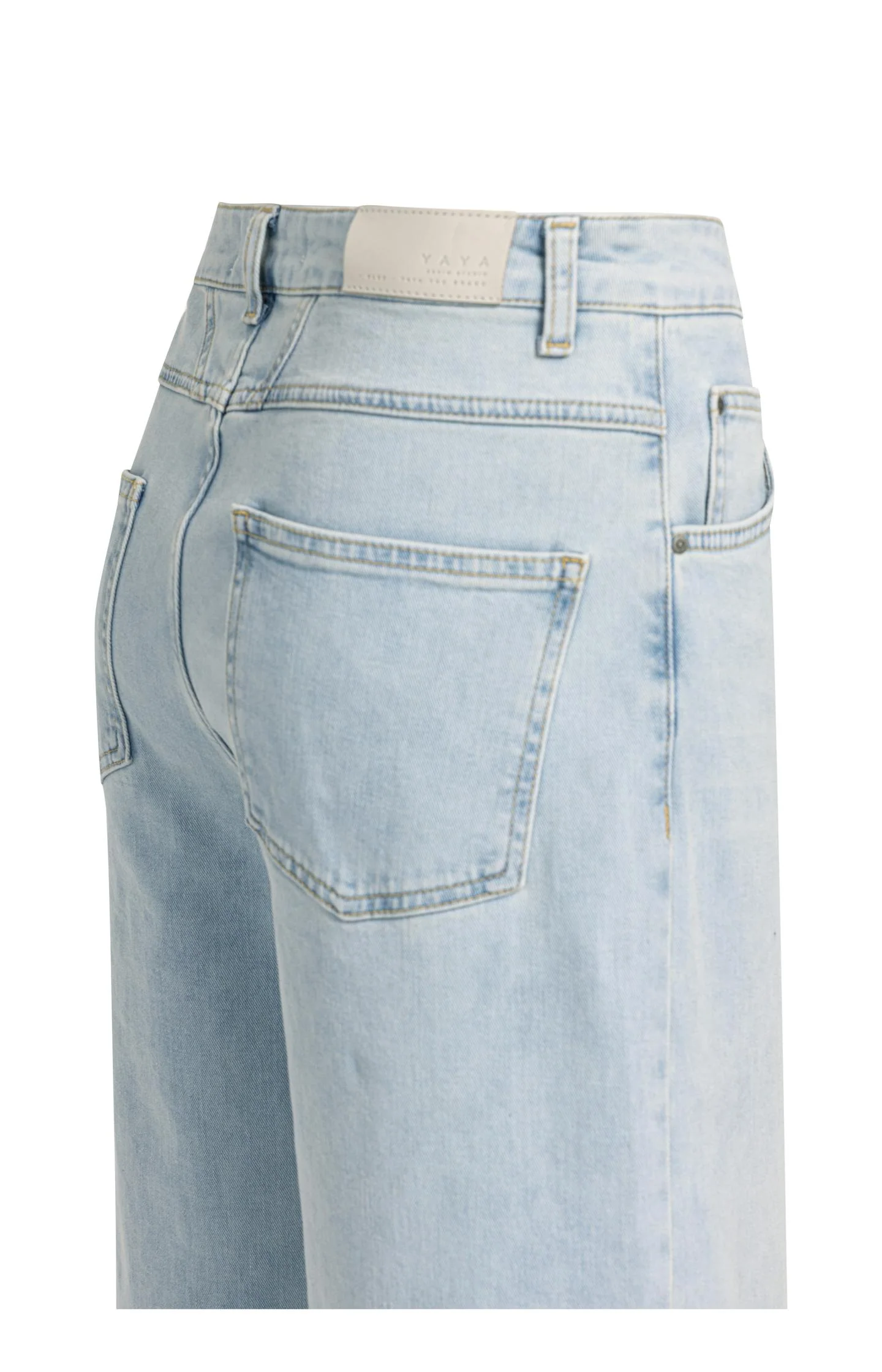 High-waist jeans with extra wide legs (L34) - Image 9
