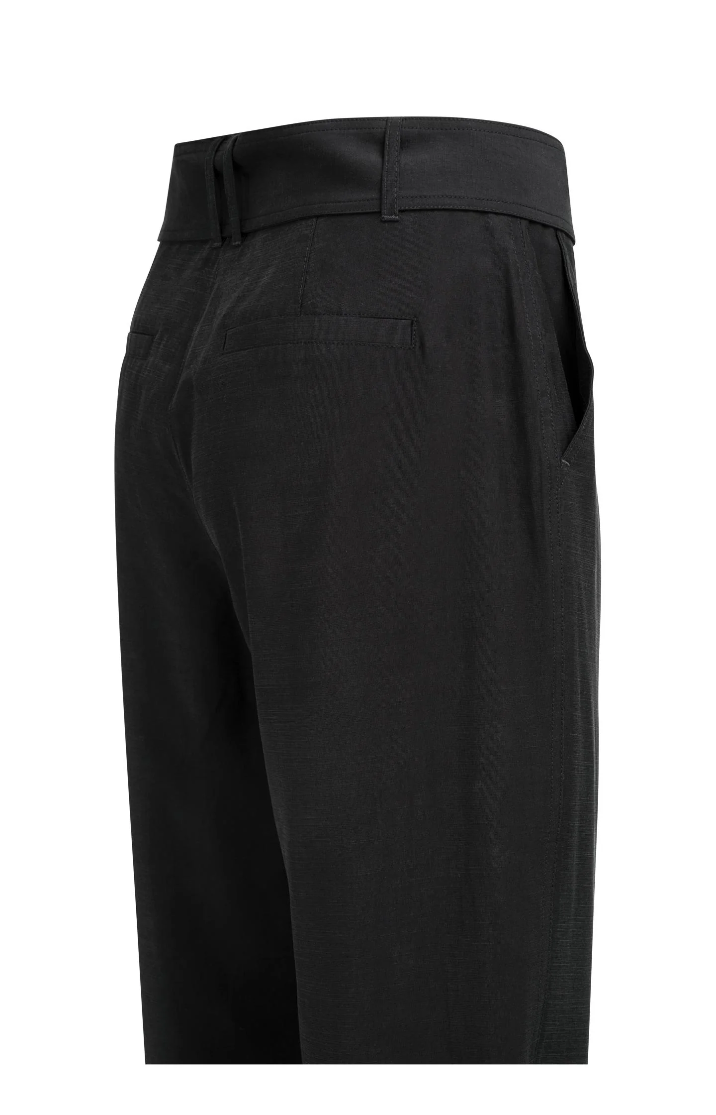 High waist trousers with strap details at the bottom hem - Image 12