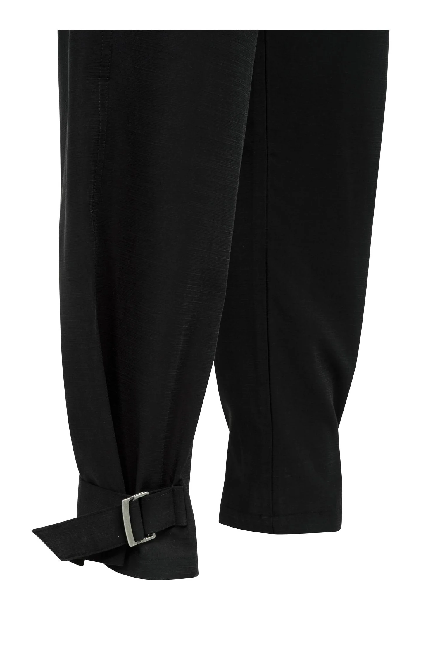 High waist trousers with strap details at the bottom hem - Image 13