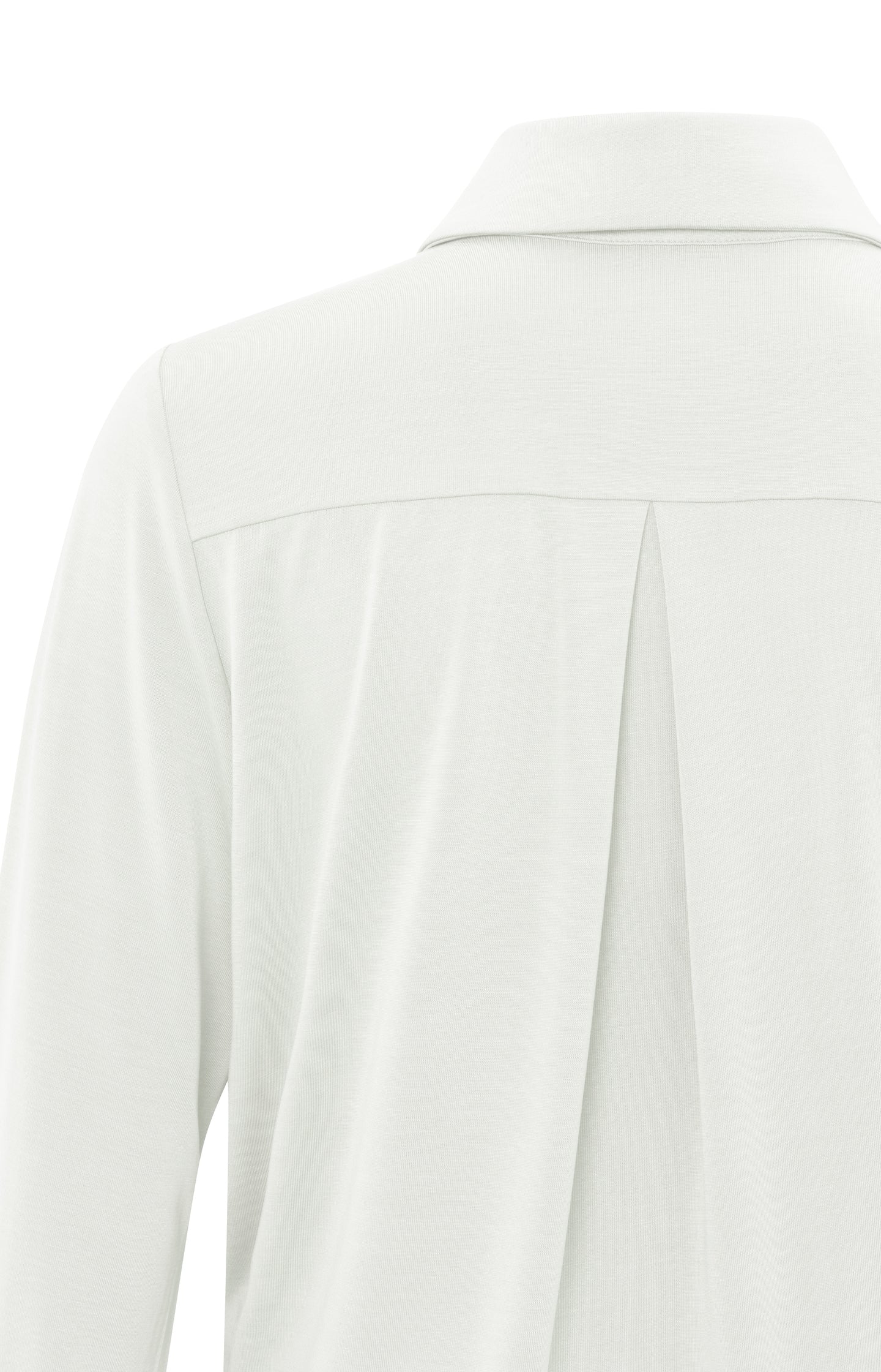 Jersey blouse with balloon sleeves and button closure - Image 3