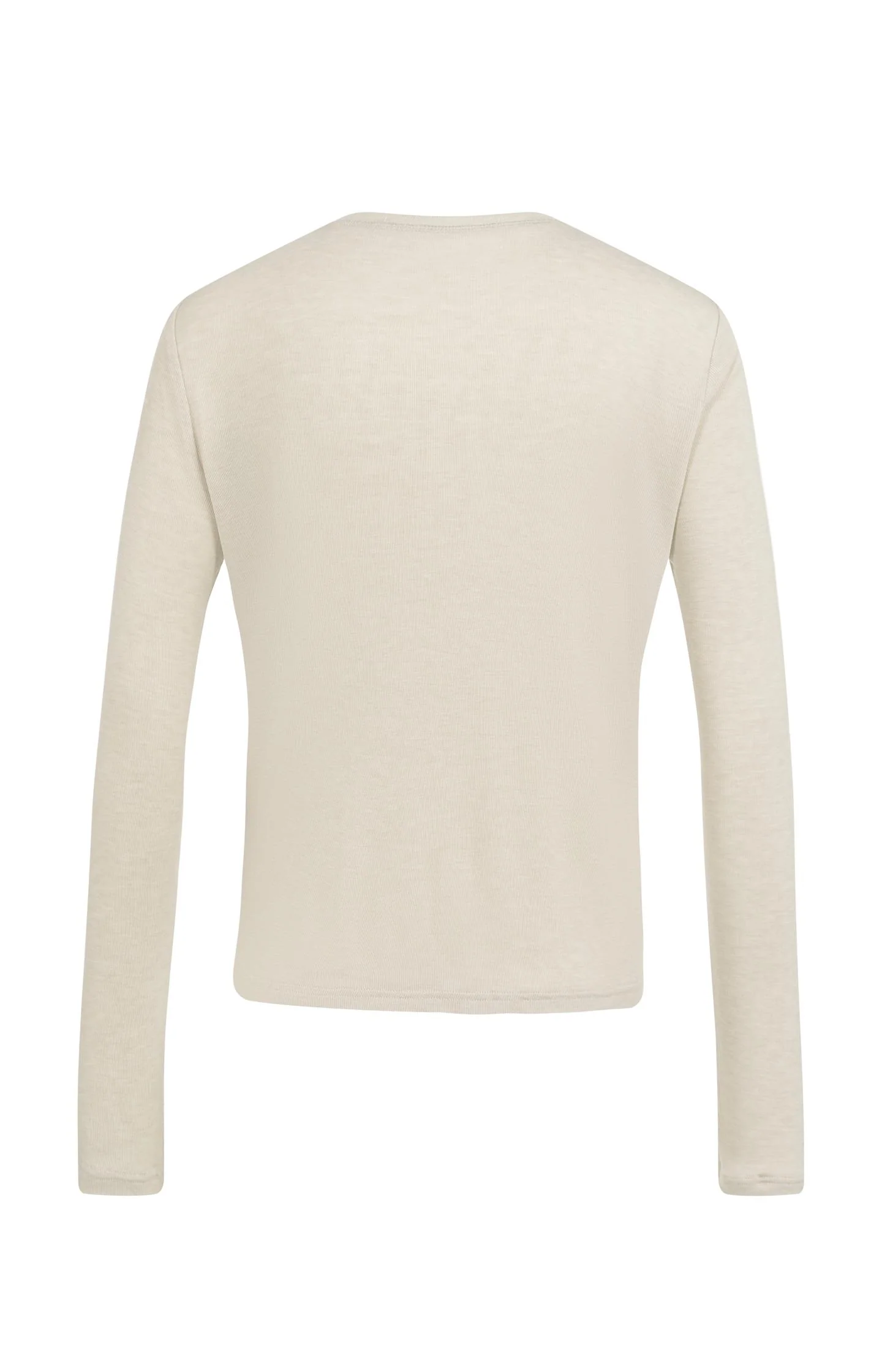 Jersey cardigan with long sleeves and fine buttons - Image 7