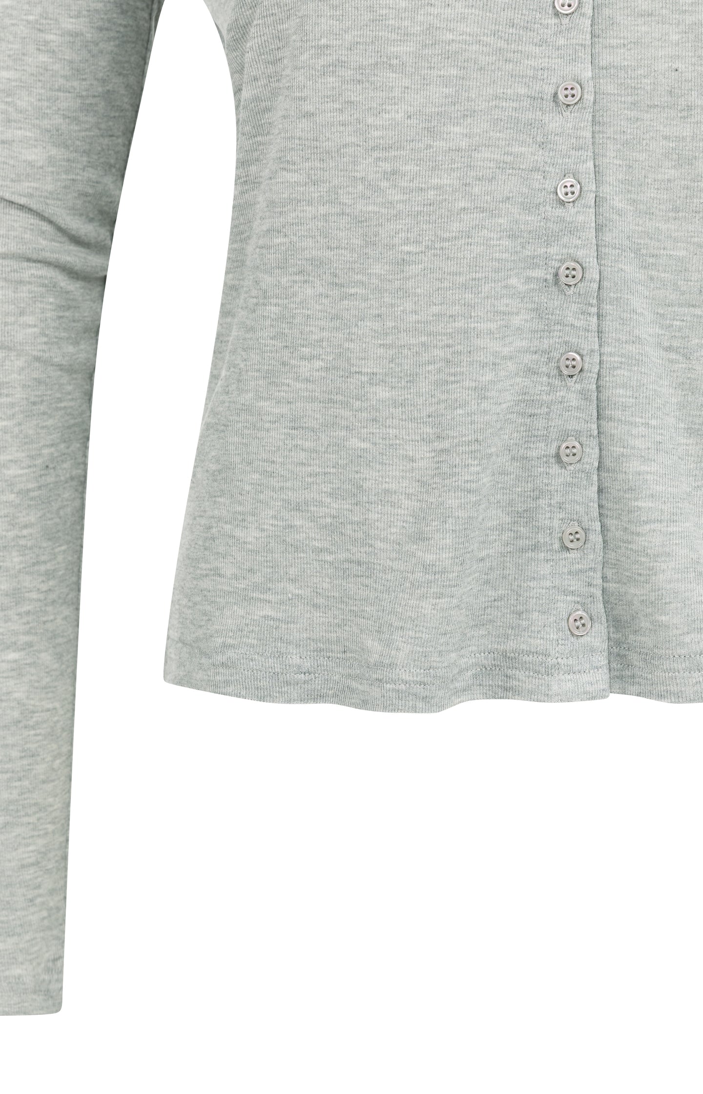 Jersey cardigan with long sleeves and fine buttons - Image 7