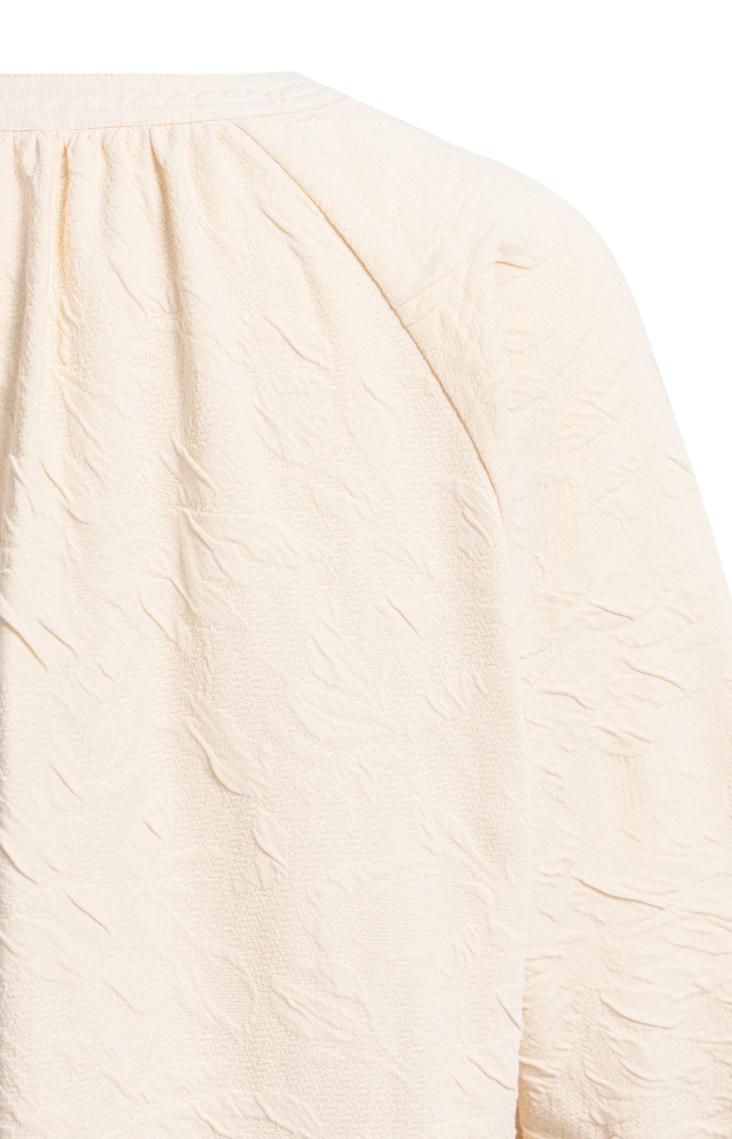 Jersey dress with texture and drawstring details - Image 8