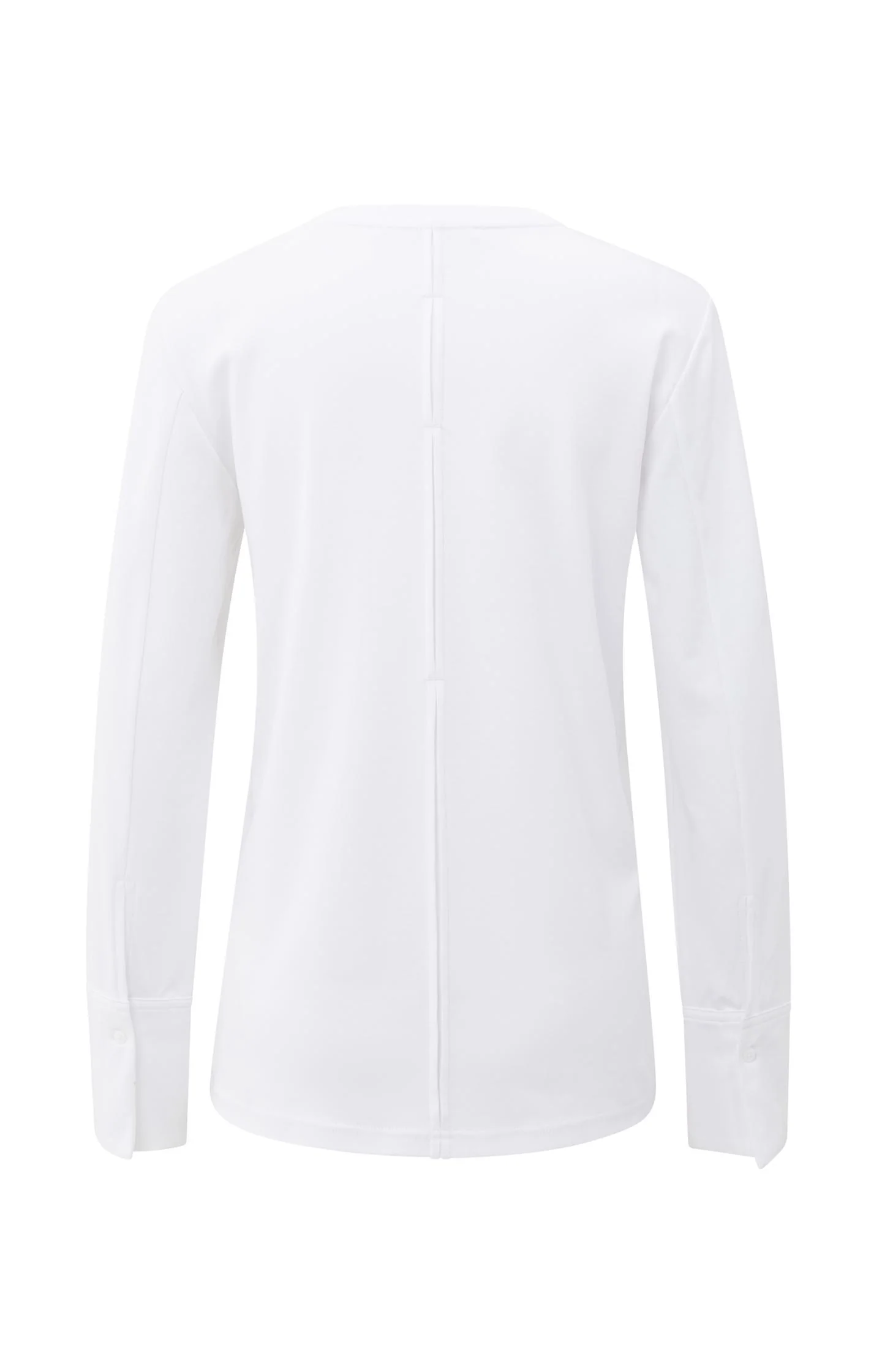Jersey top with long sleeves and woven cuffs - Image 6