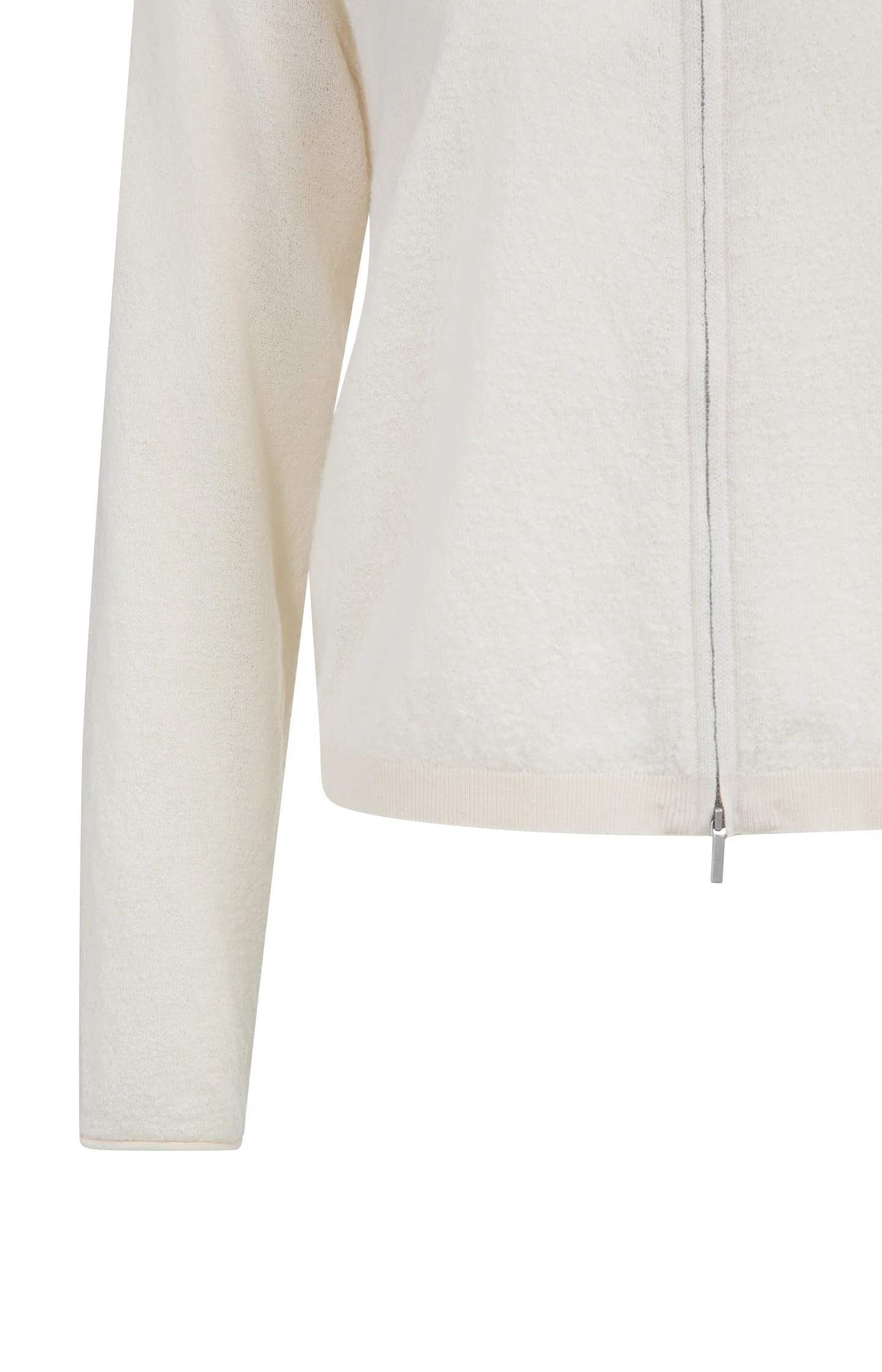 Knitted cardigan with high neck and zipper - Image 6