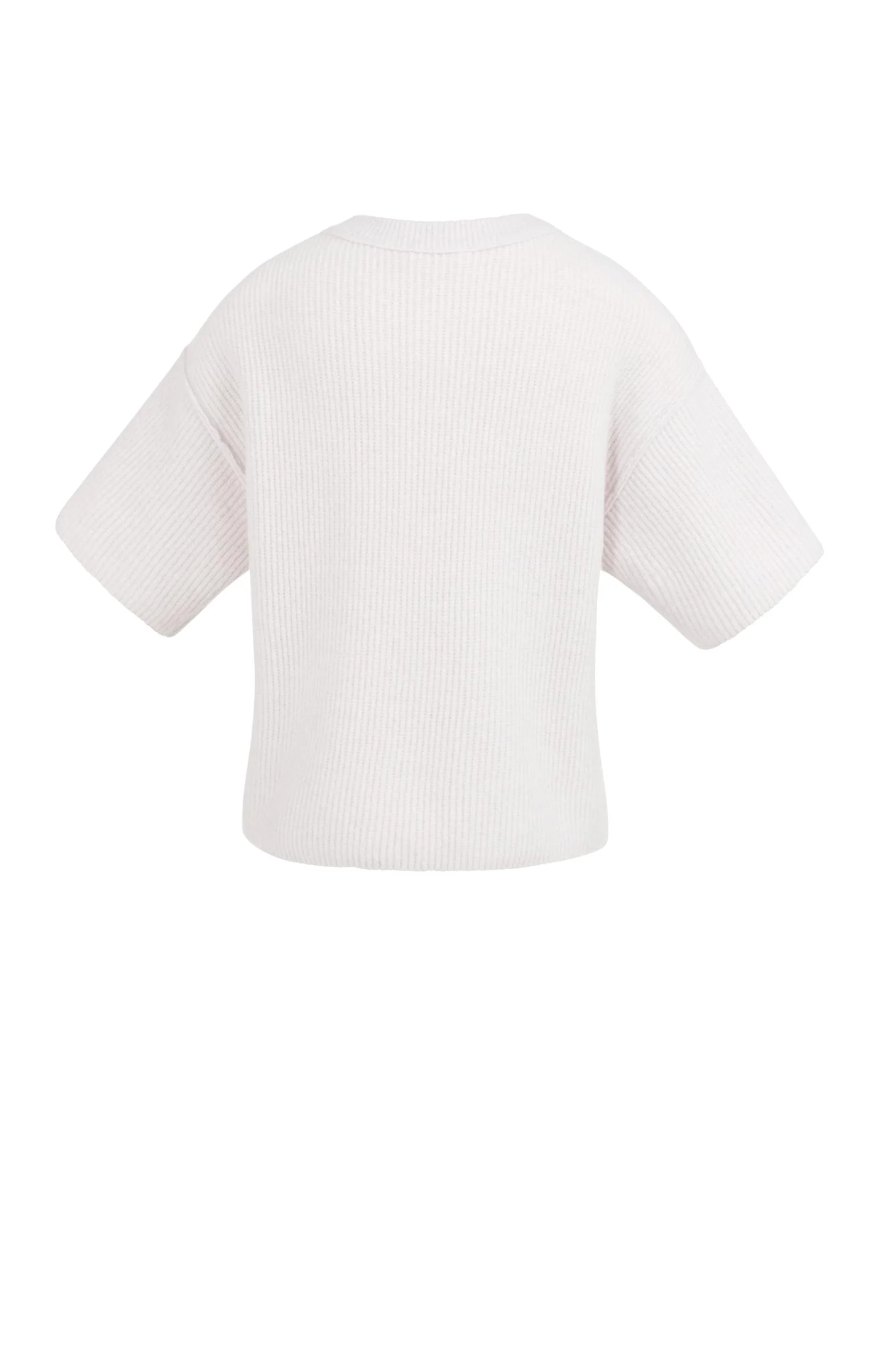 Knitted cardigan with wide short sleeves and buttons - Image 6