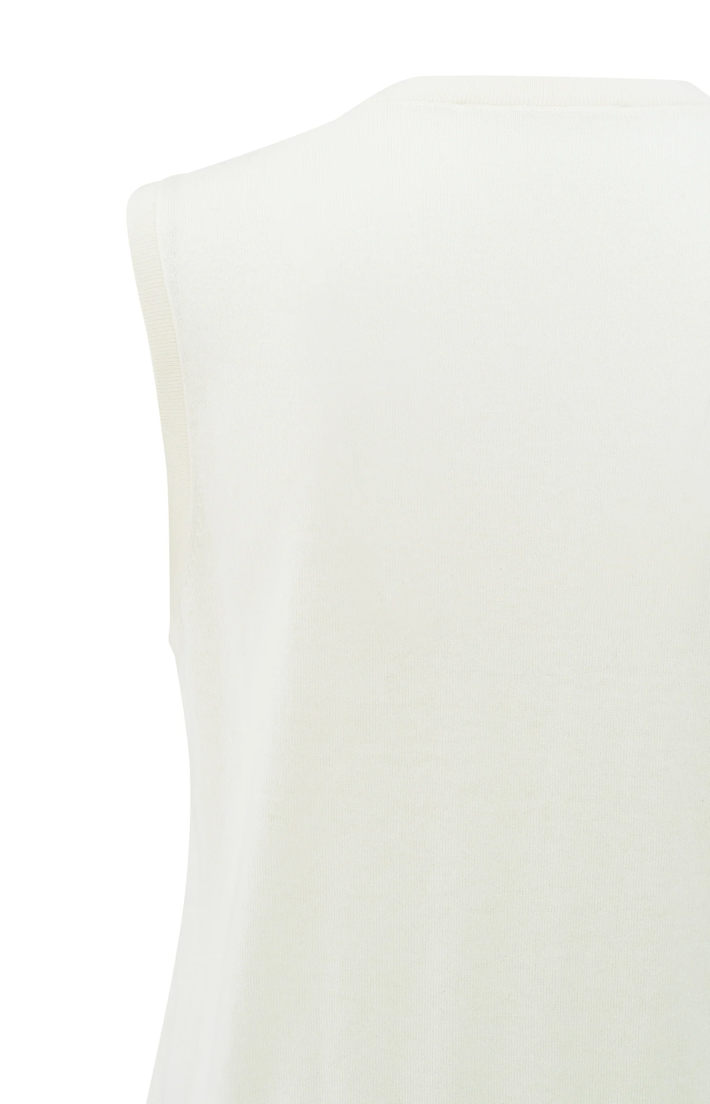 Knitted gilet with fine rib trims and button closure - Image 7
