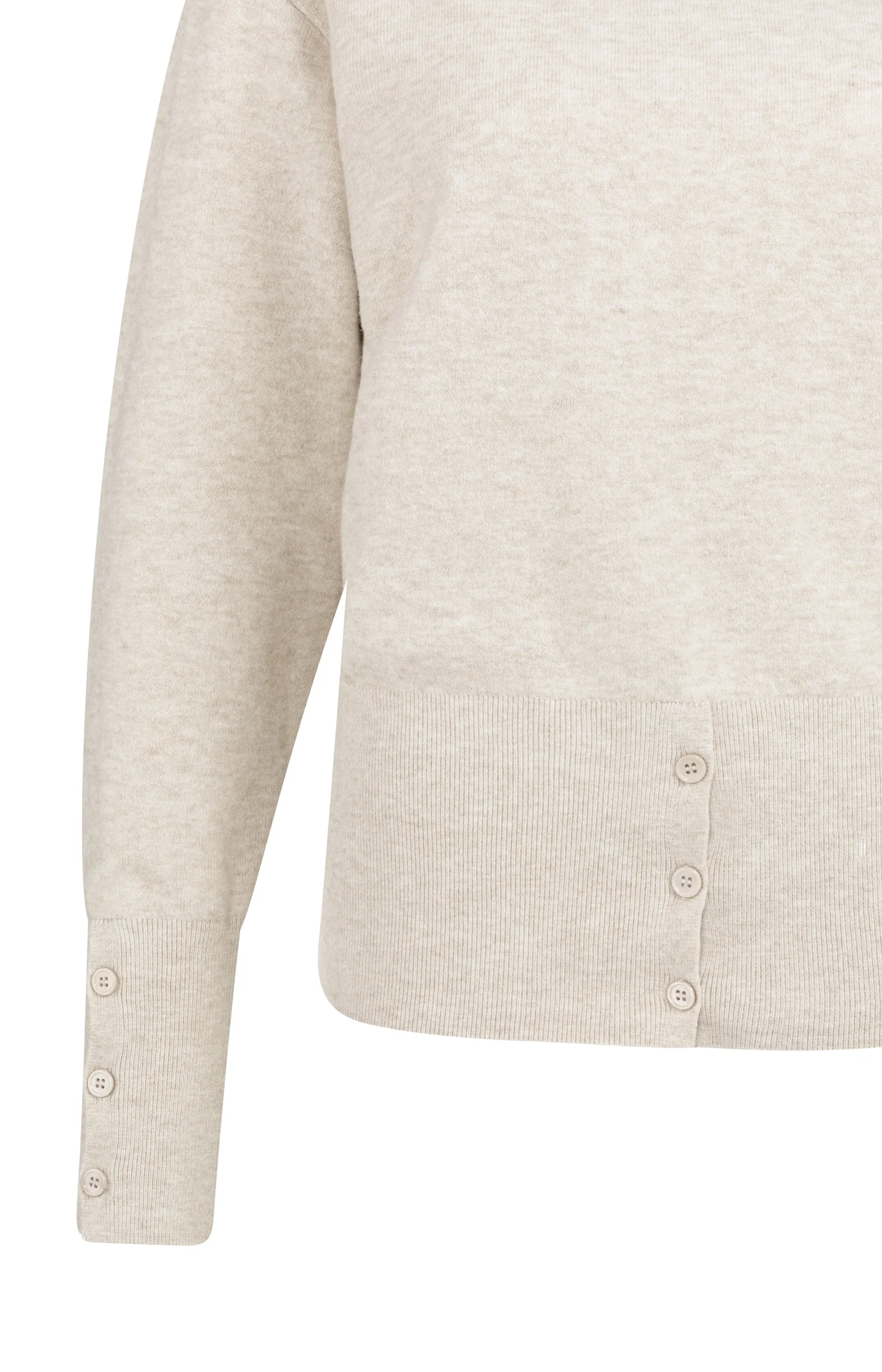 Knitted high neck sweater with button details - Image 8
