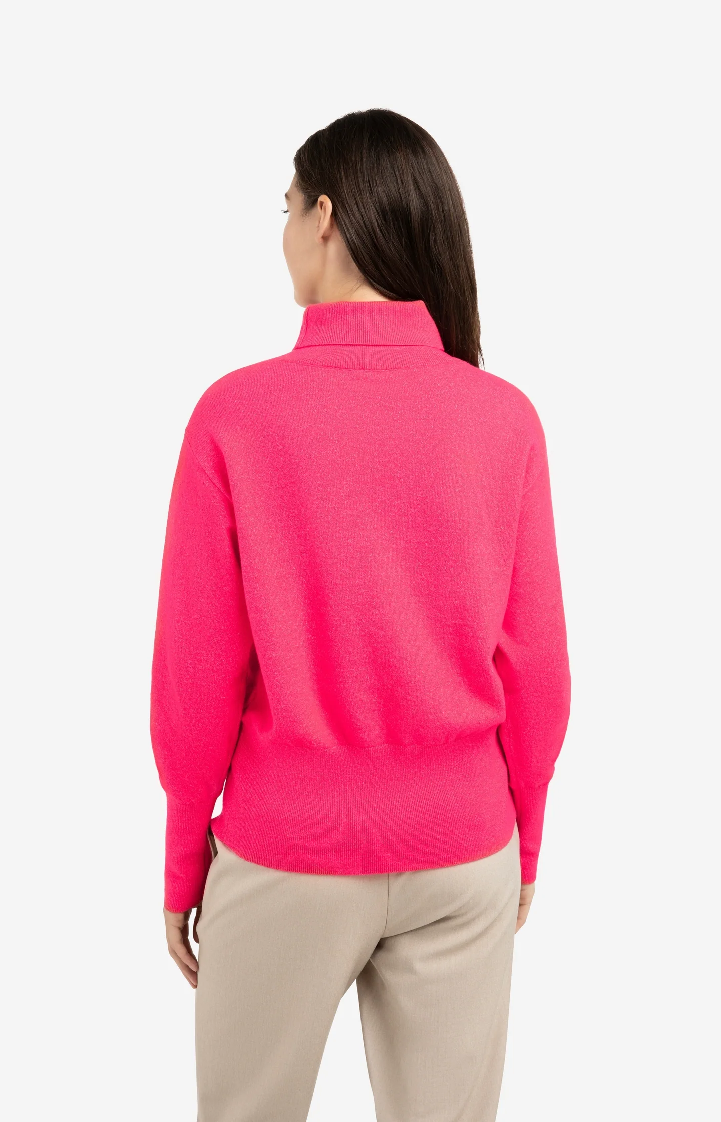 Knitted high neck sweater with button details - Image 4