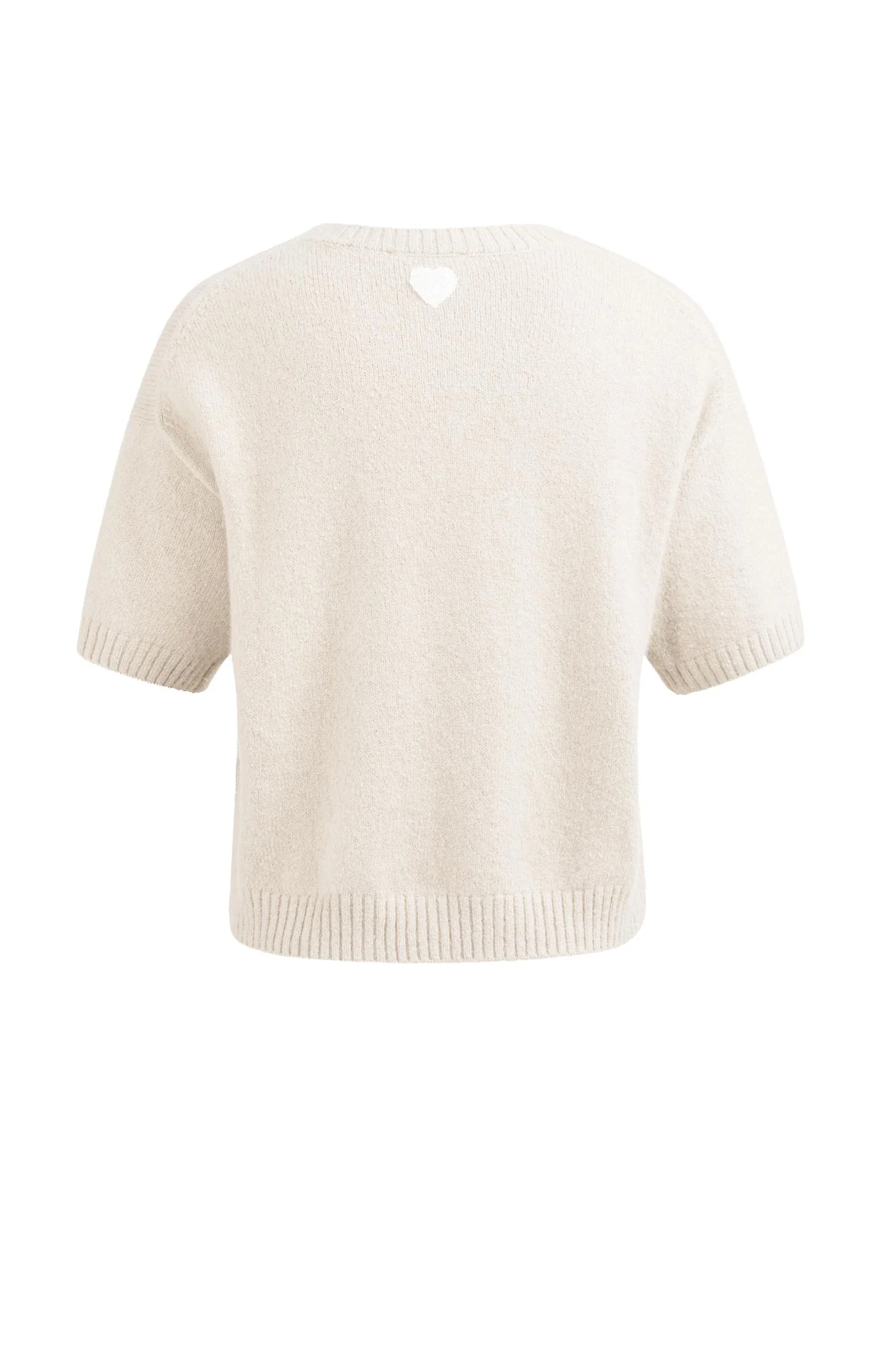 Knitted short sleeve sweater with artwork - Image 6