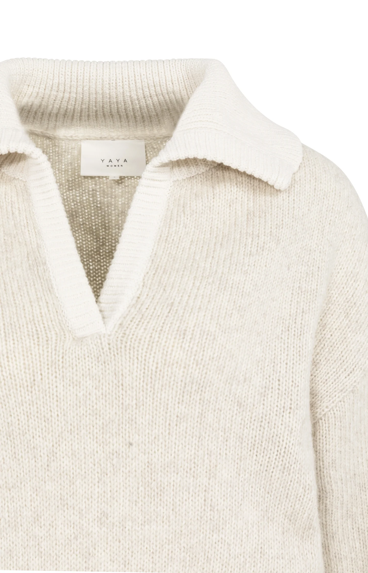 Knitted sweater with contrast collar and trims - Image 8