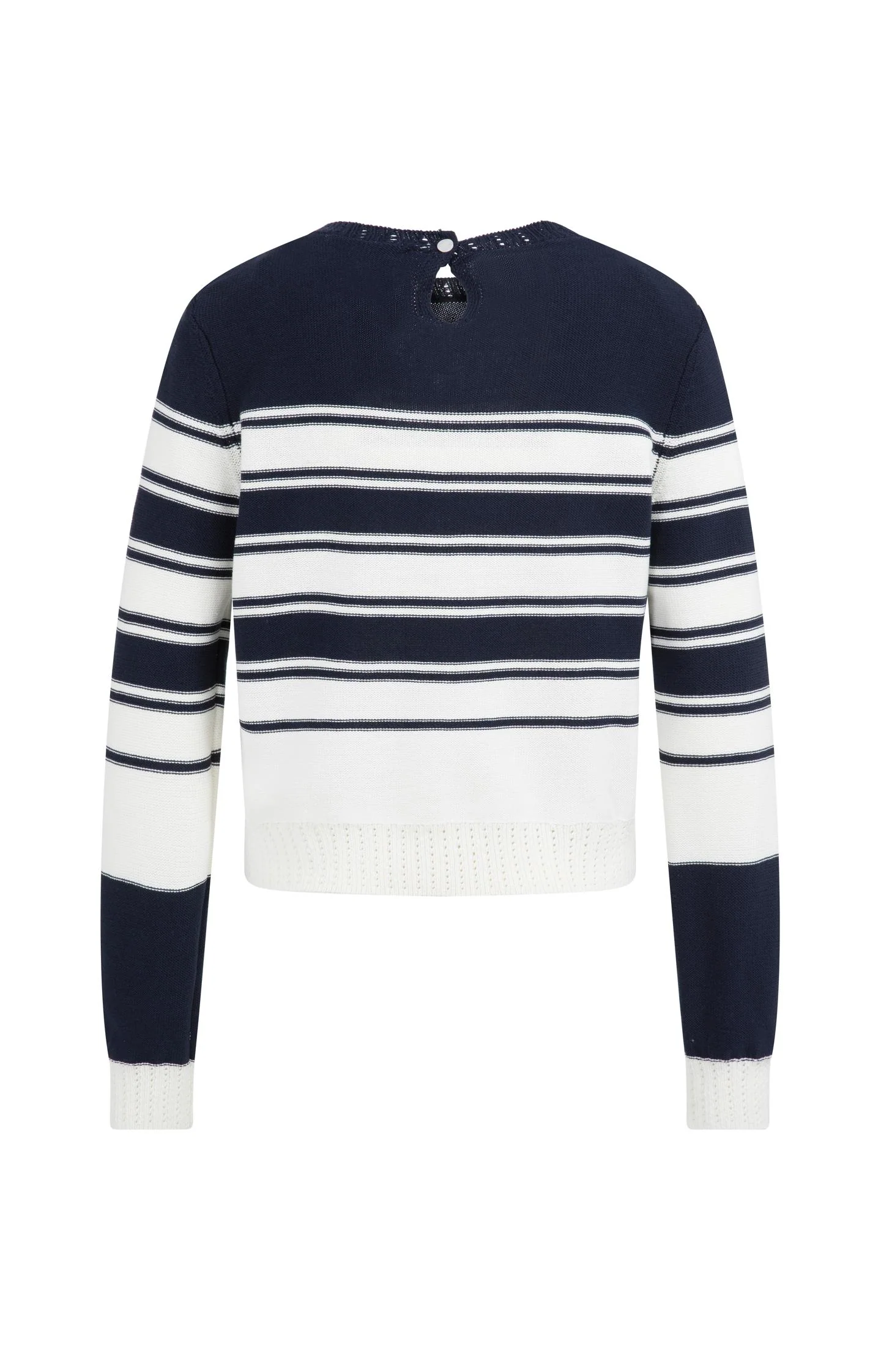 Knitted sweater with stripes and long sleeves - Image 8