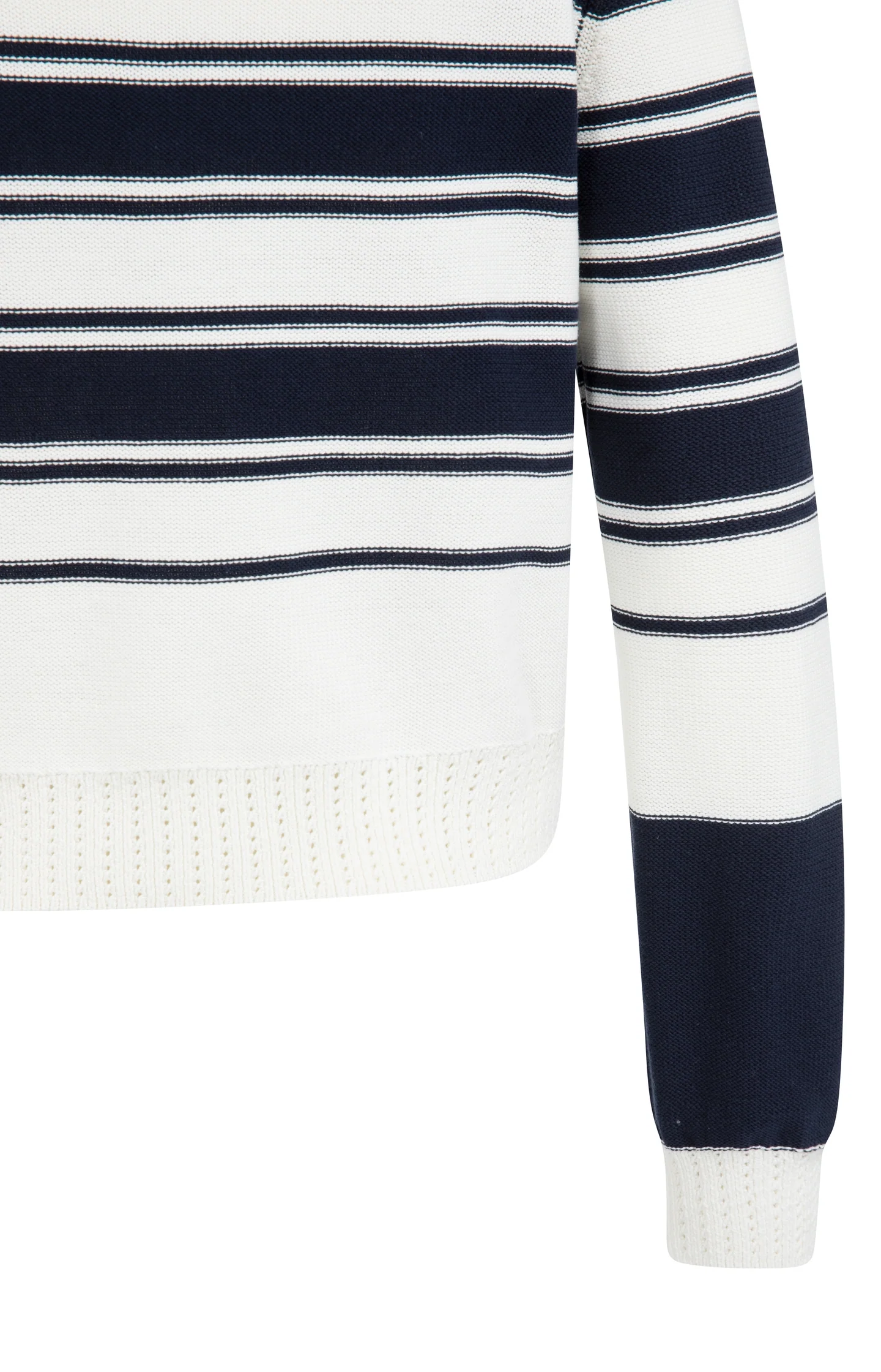 Knitted sweater with stripes and long sleeves - Image 9