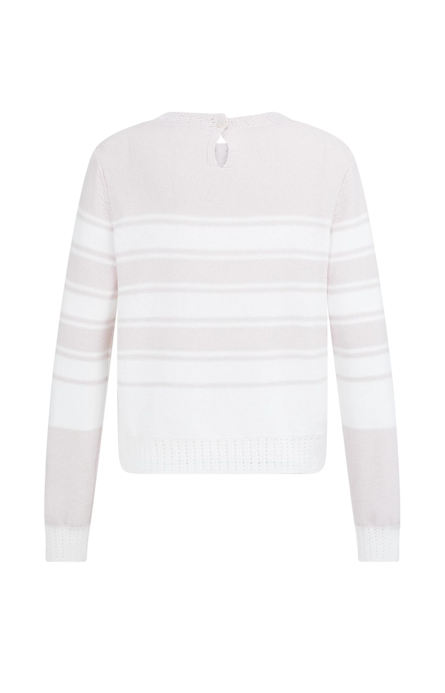 Knitted sweater with stripes and long sleeves - Image 6