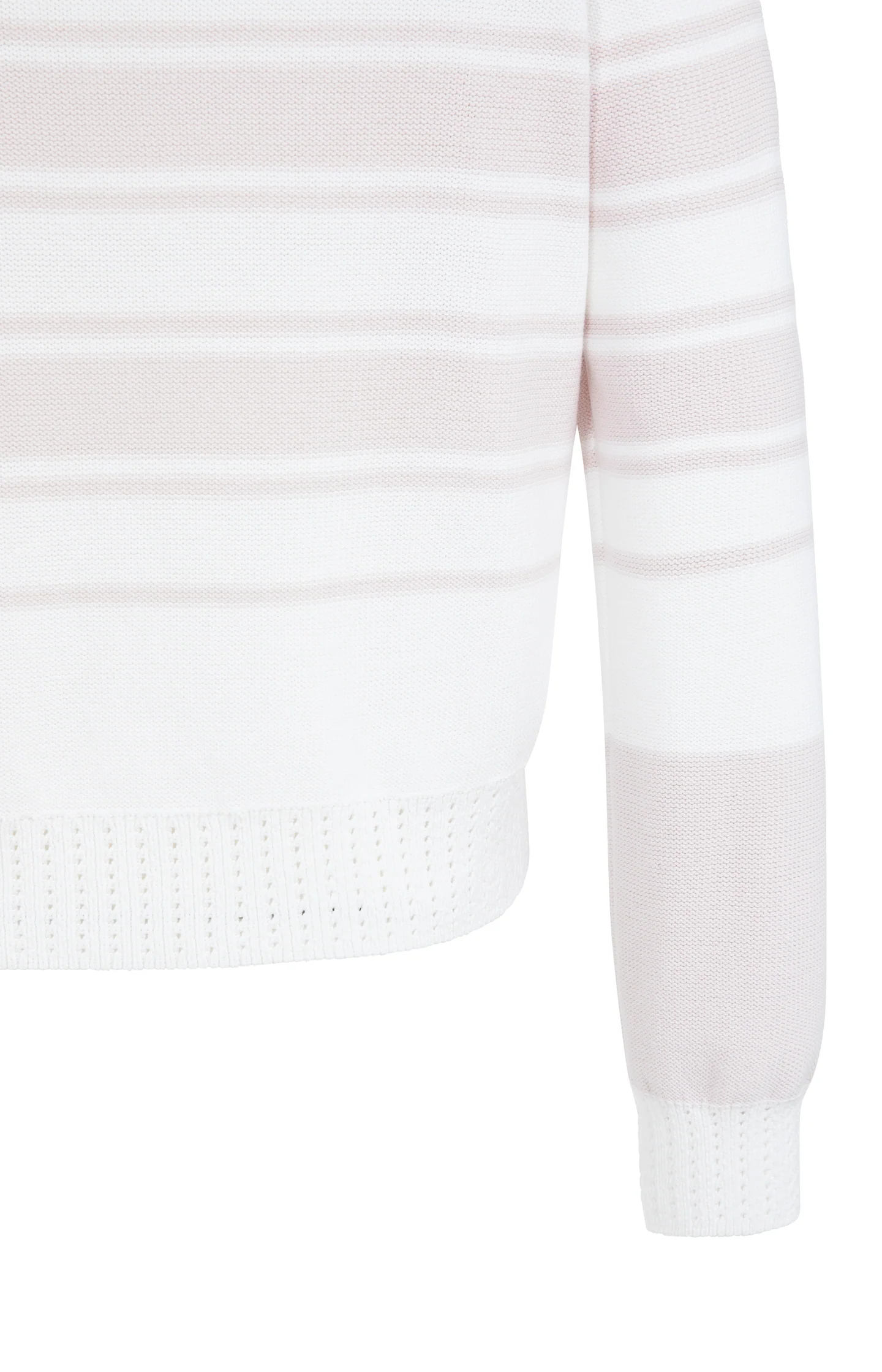 Knitted sweater with stripes and long sleeves - Image 7