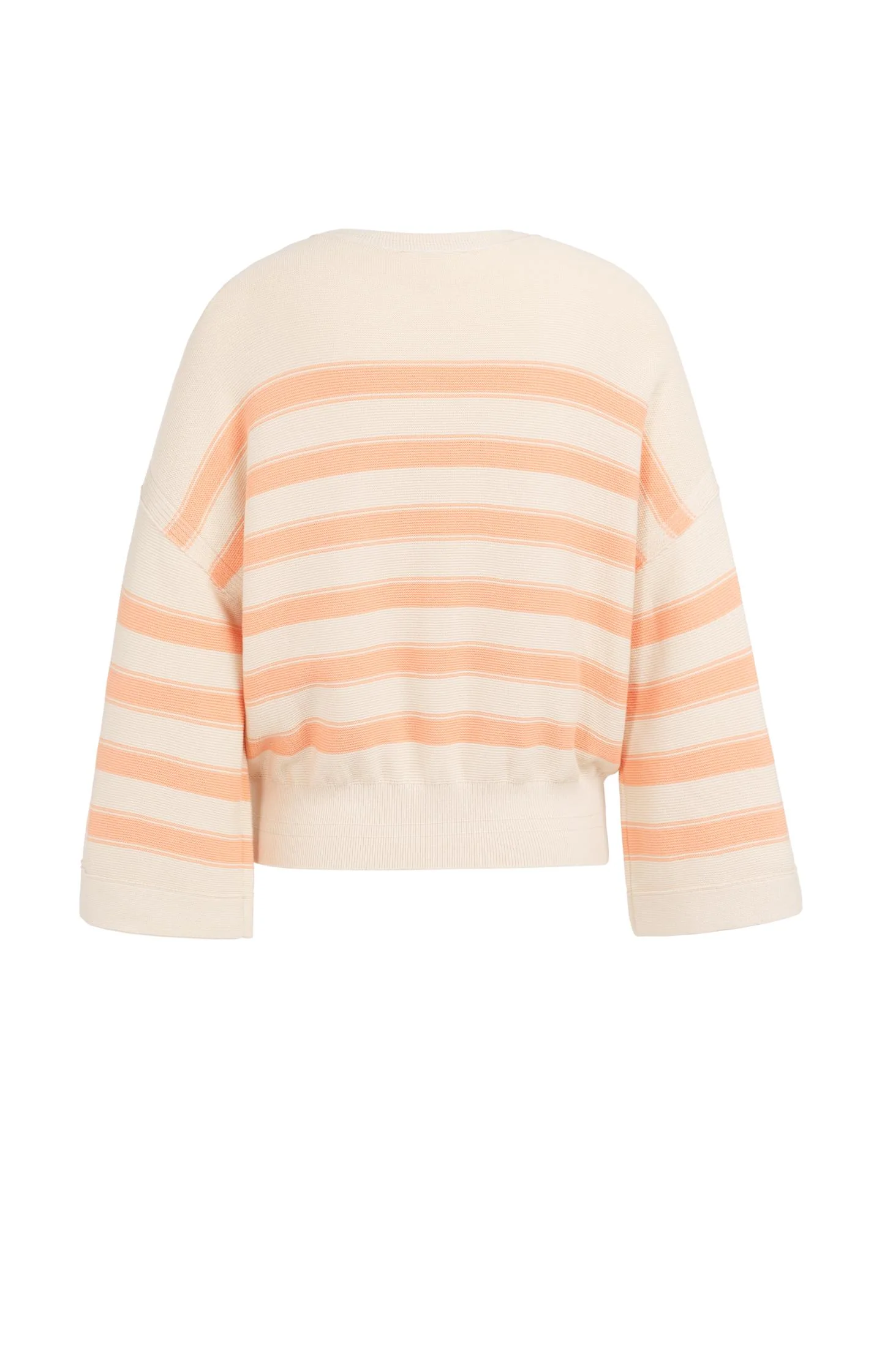 Knitted sweater with stripes and wide sleeves - Image 5
