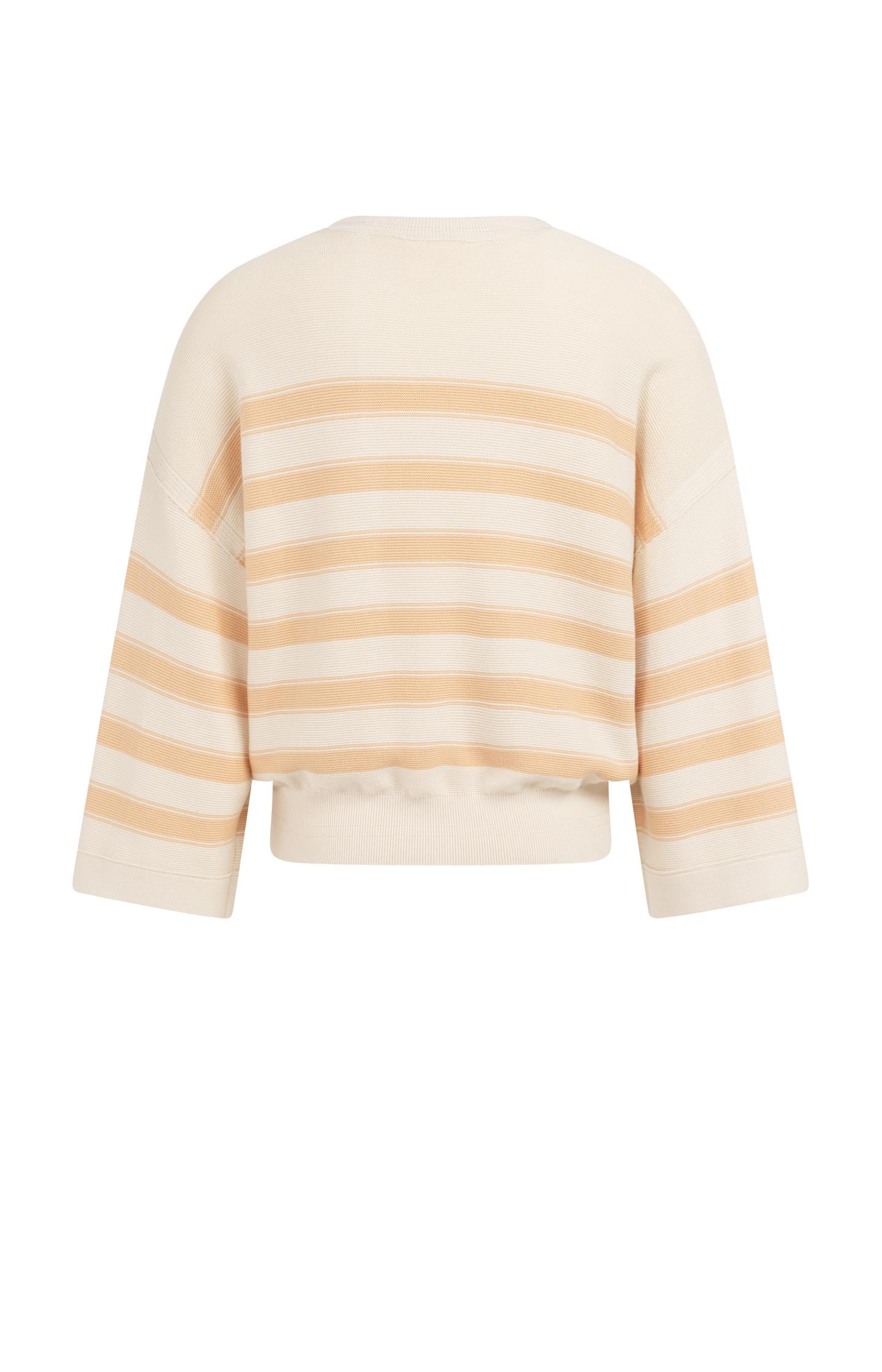 Knitted sweater with stripes and wide sleeves - Image 8