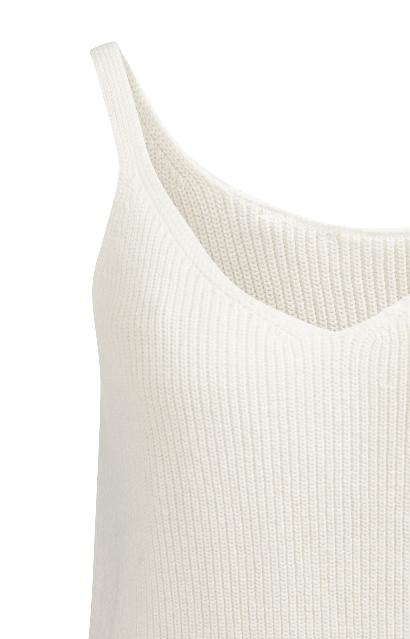 Knitted tank top with rib texture - Image 6