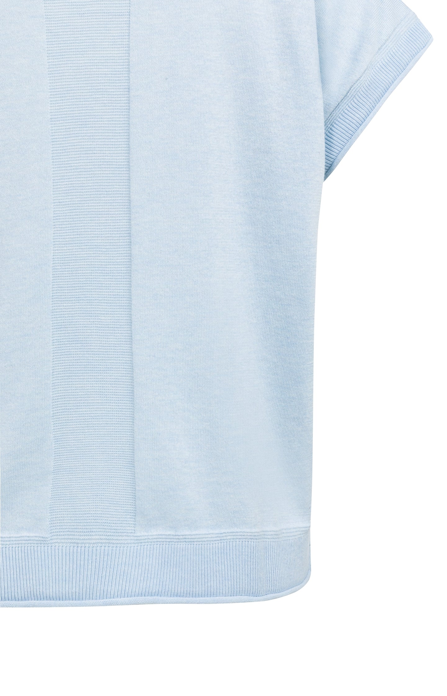 Knitted top with short sleeves and contrasting trims - Image 9