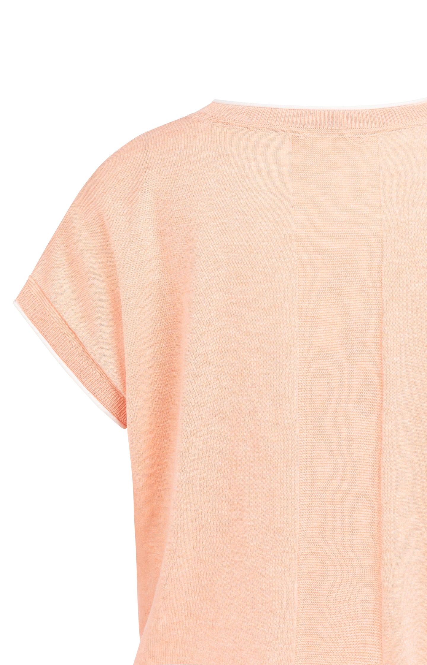 Knitted top with short sleeves and contrasting trims - Image 11