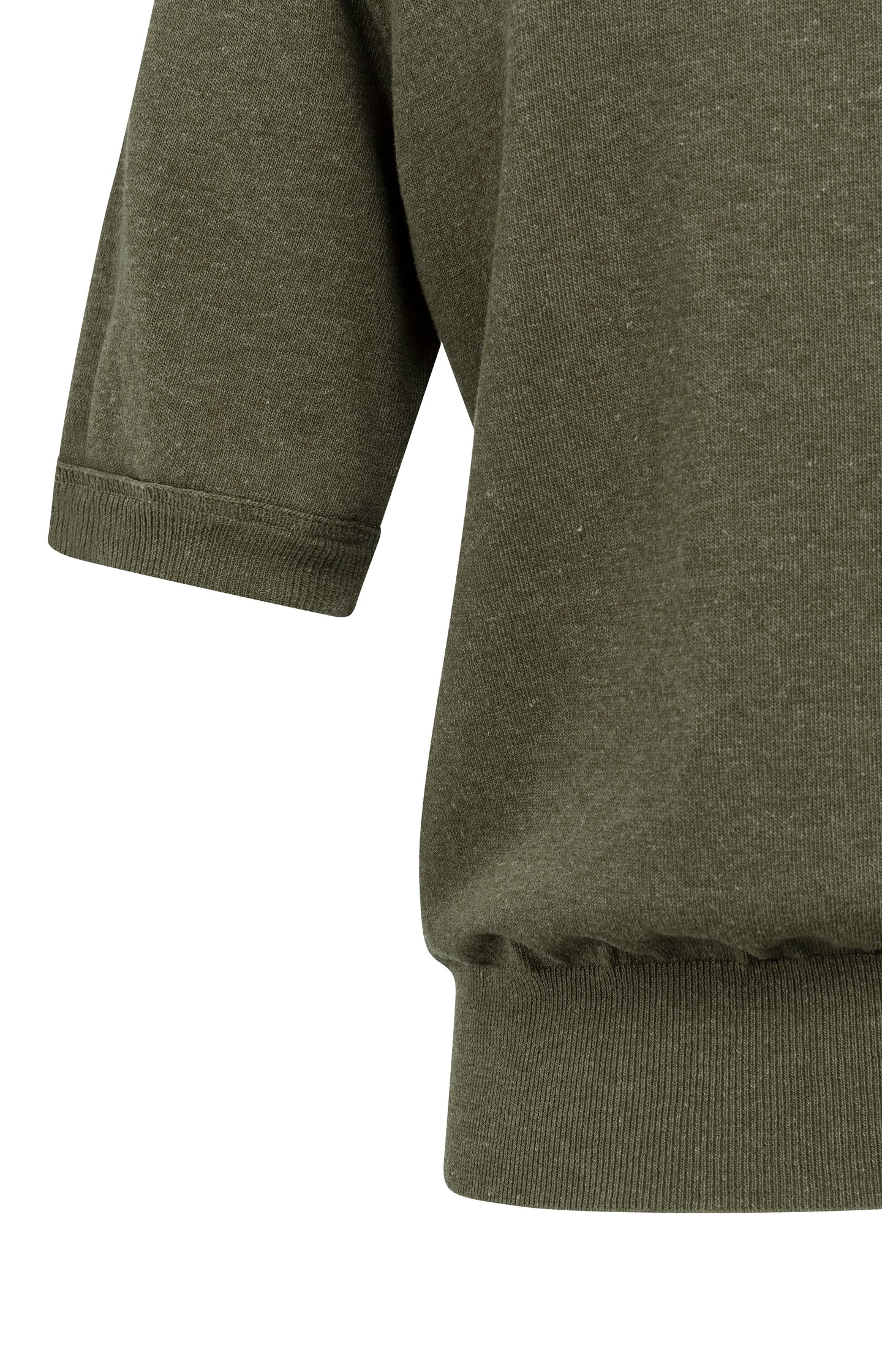 Knitted top with short sleeves and ribbed trims - Image 9