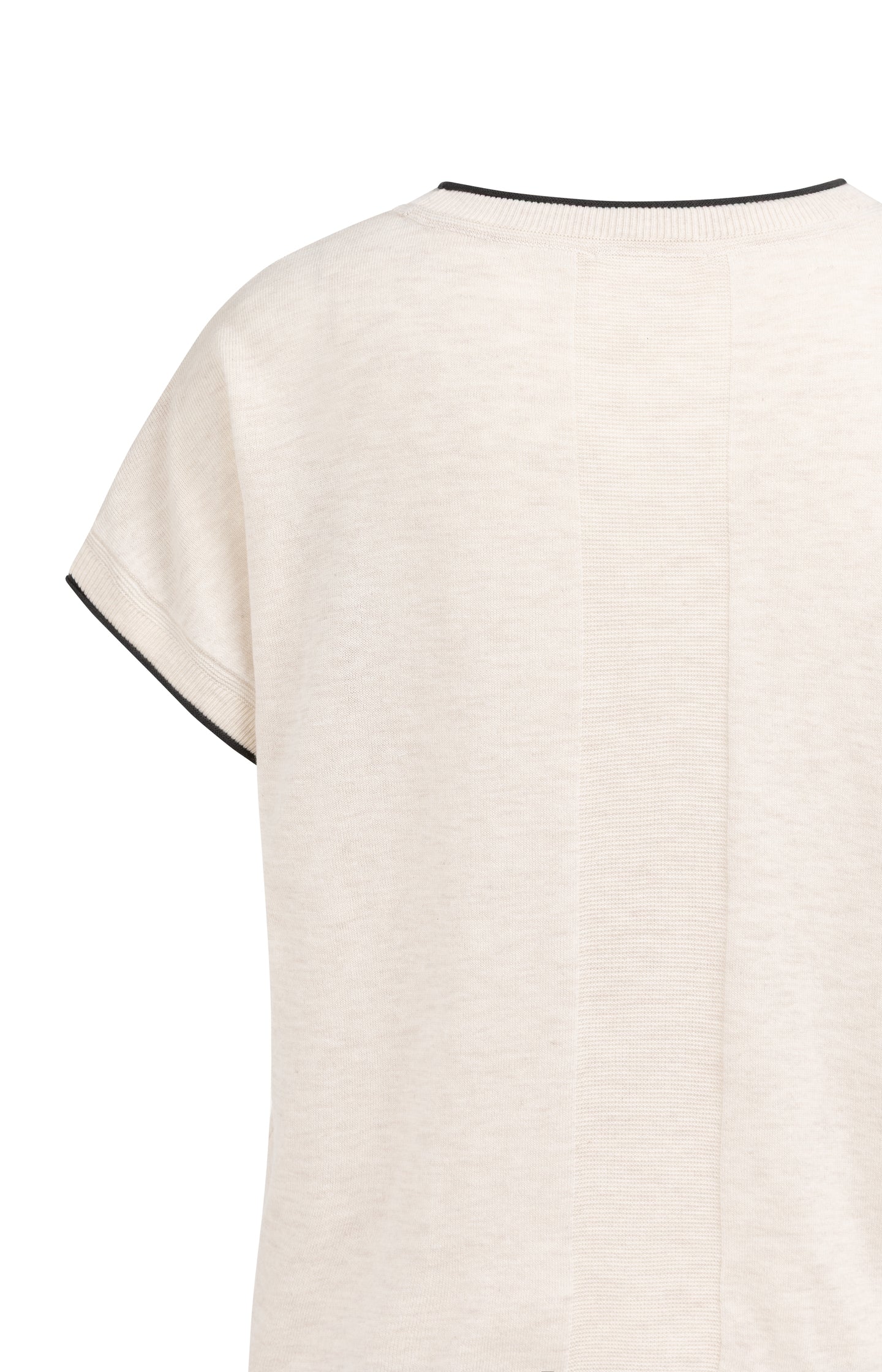 Knitted top with short sleeves and rolled edges - Image 9