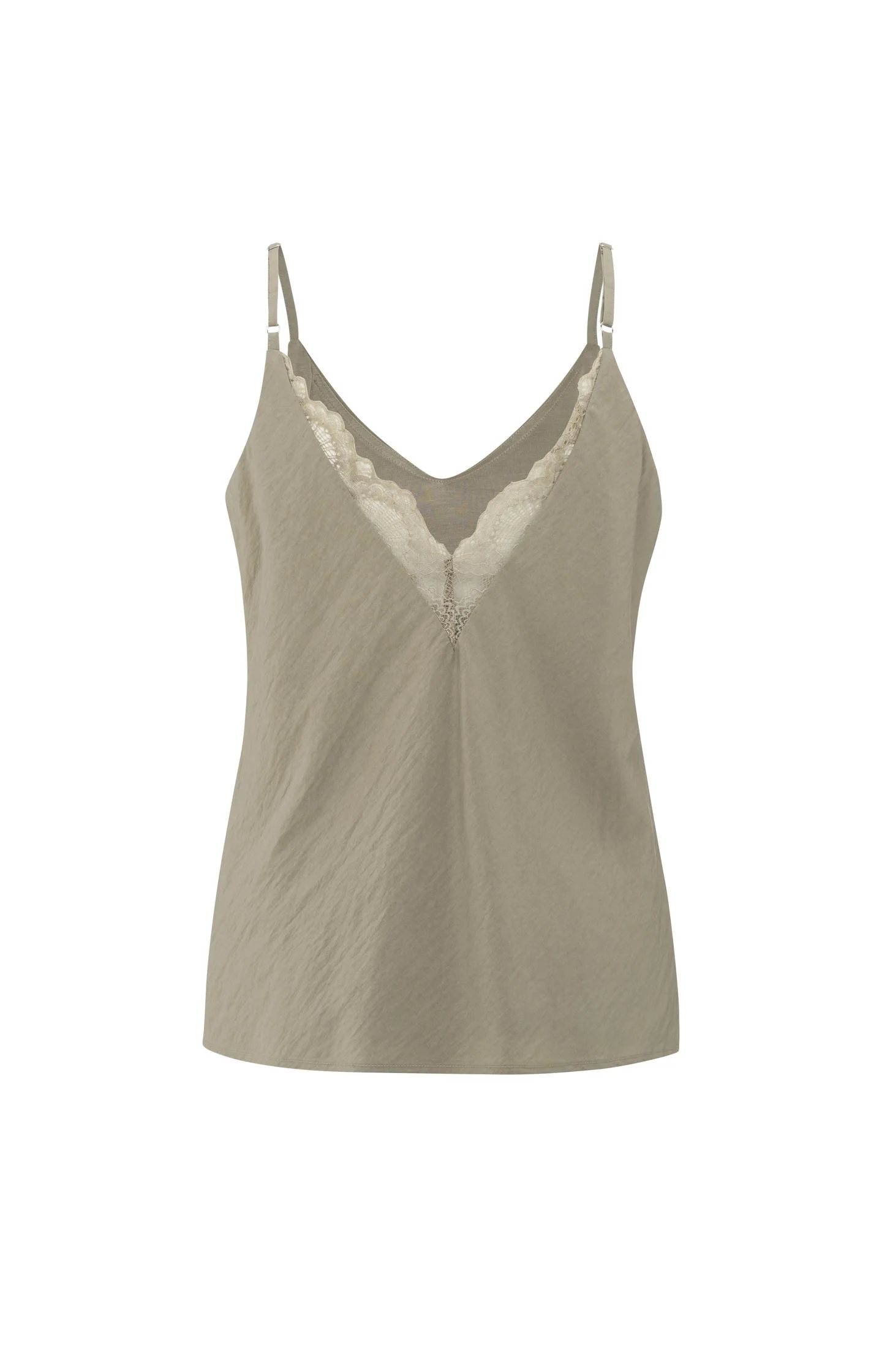 Lace-trimmed singlet with adjustable straps - Image 9