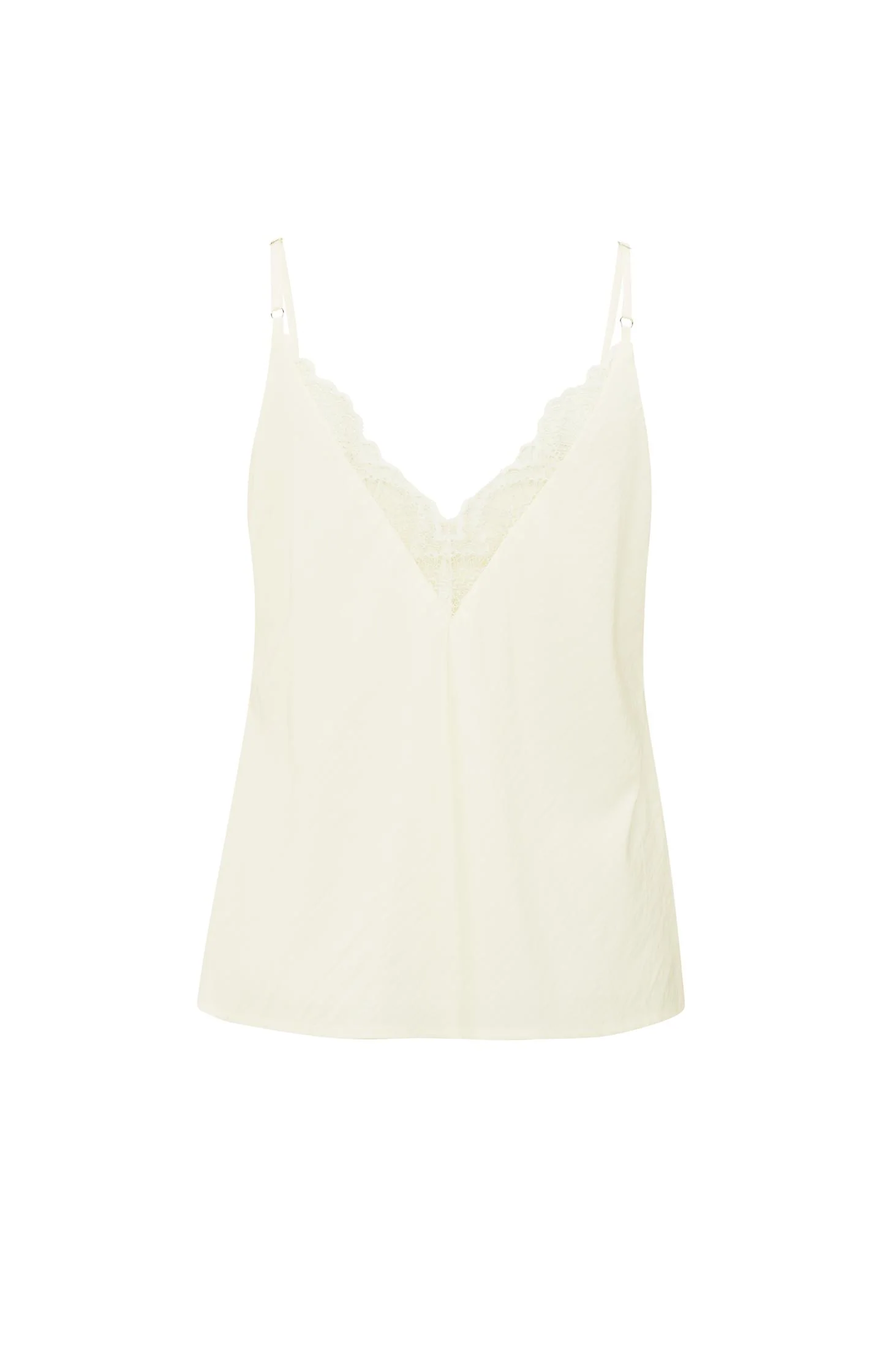 Lace-trimmed singlet with adjustable straps - Image 6