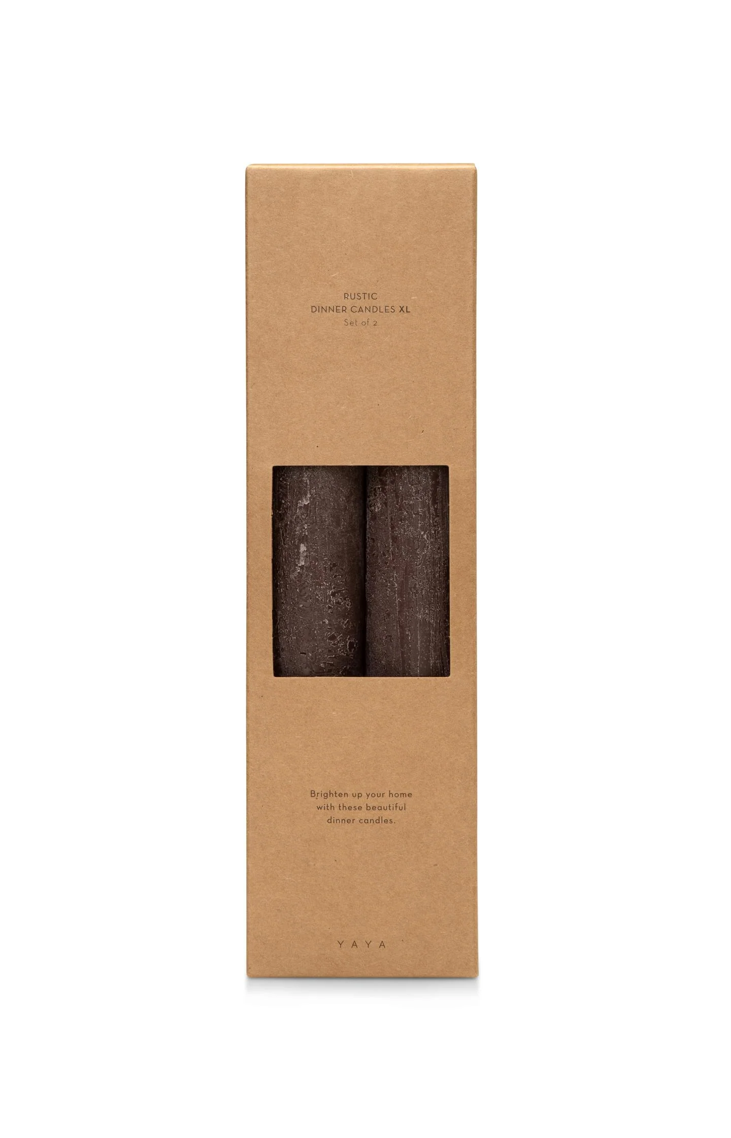 Large rustic dinner candles - set of 2 - Image 2