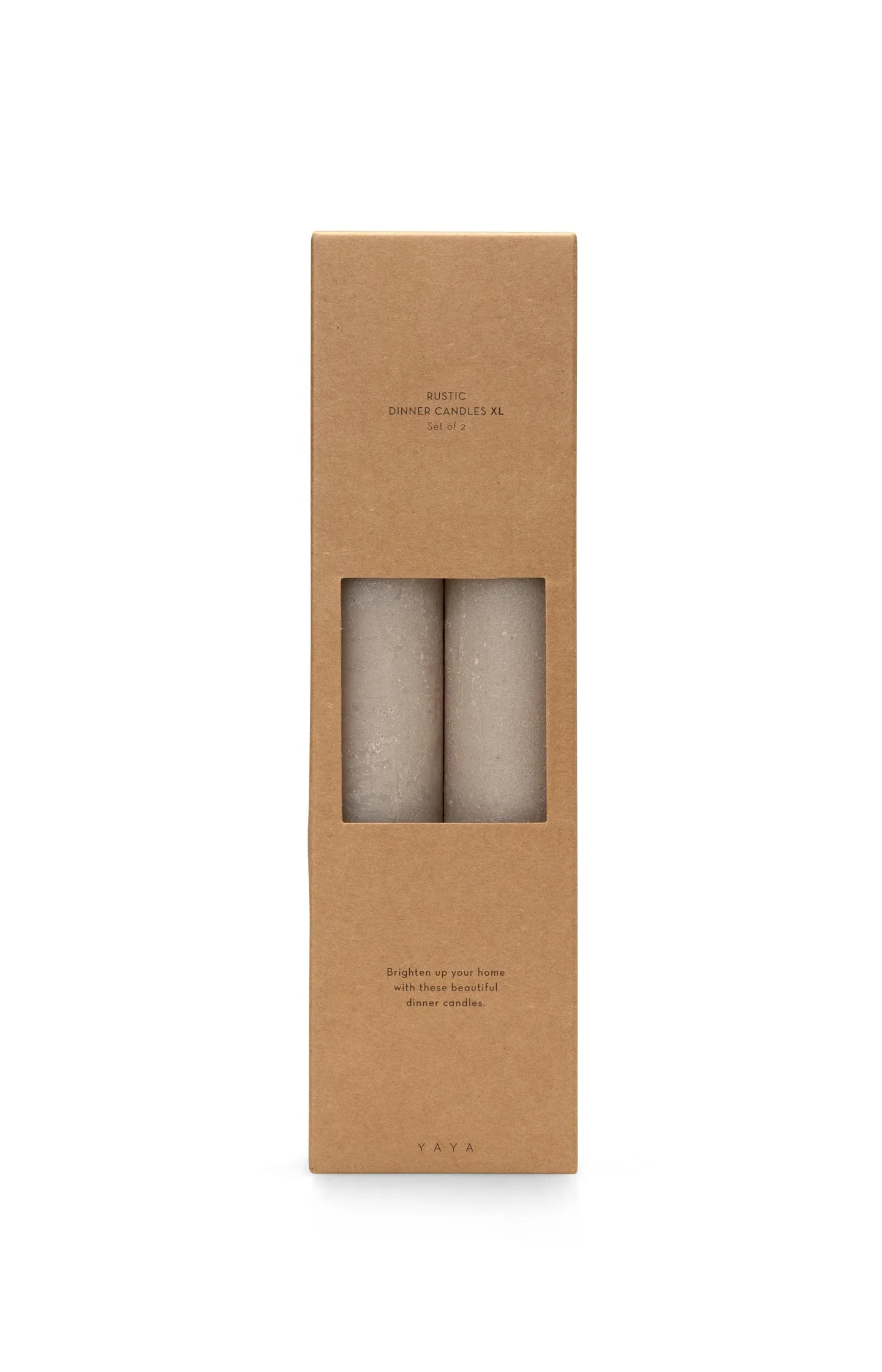 Large rustic dinner candles - set of 2 - Image 2
