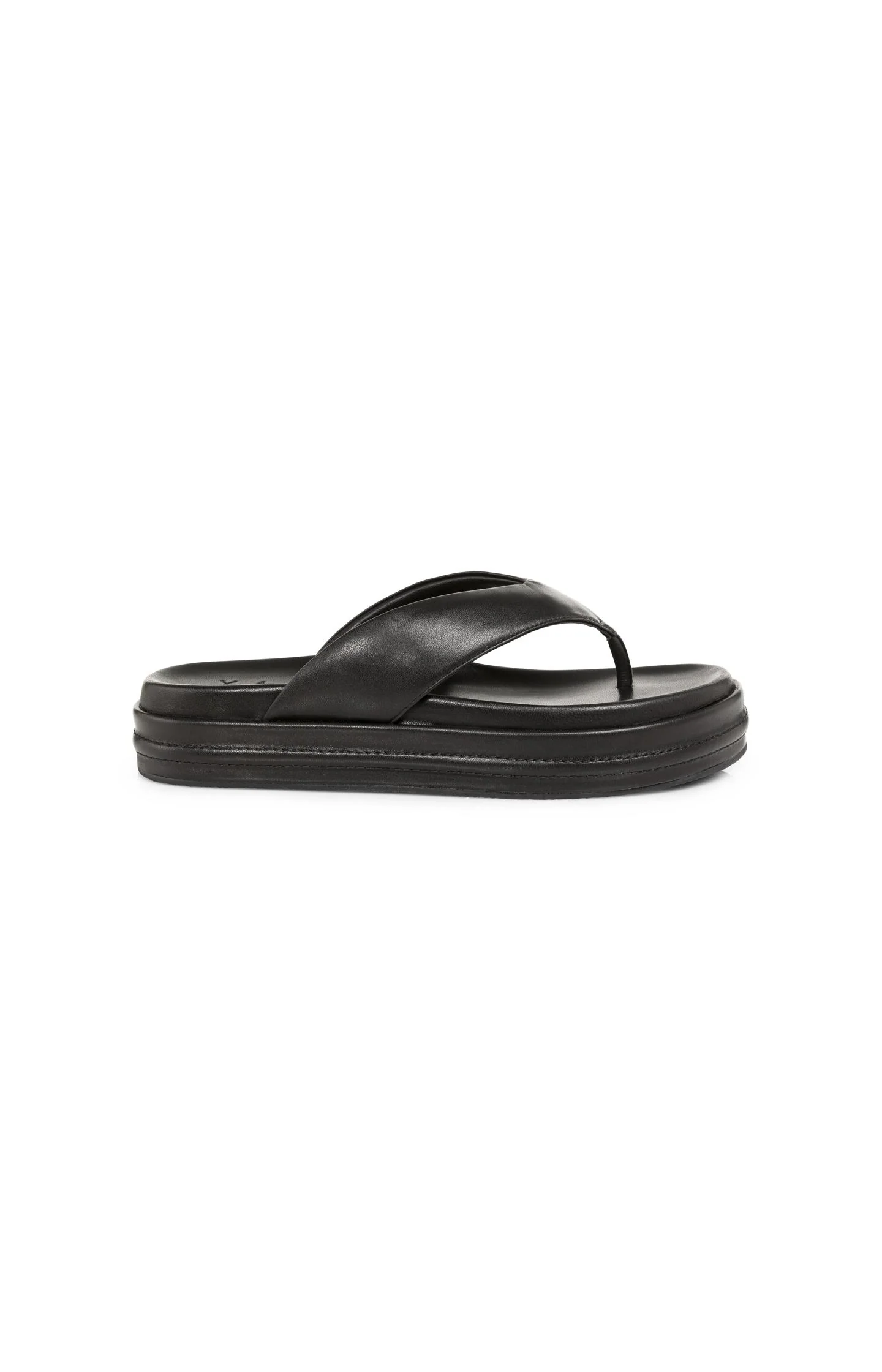 Leather sandals with platform sole - Image 5