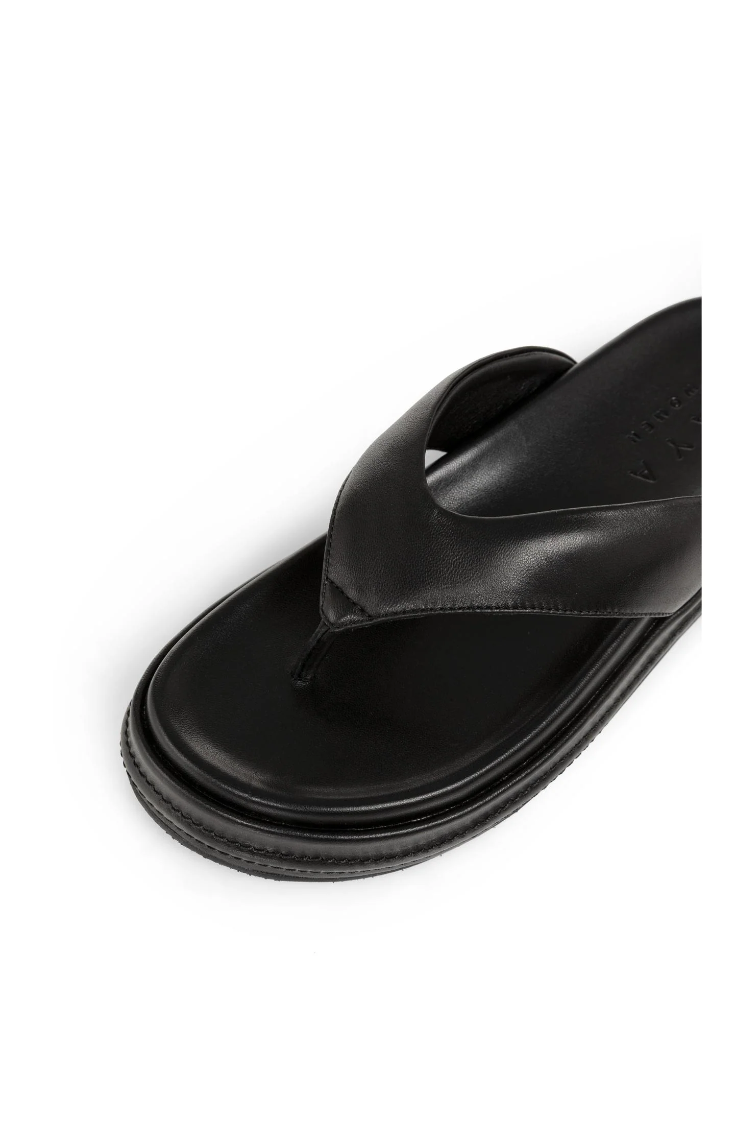 Leather sandals with platform sole - Image 7