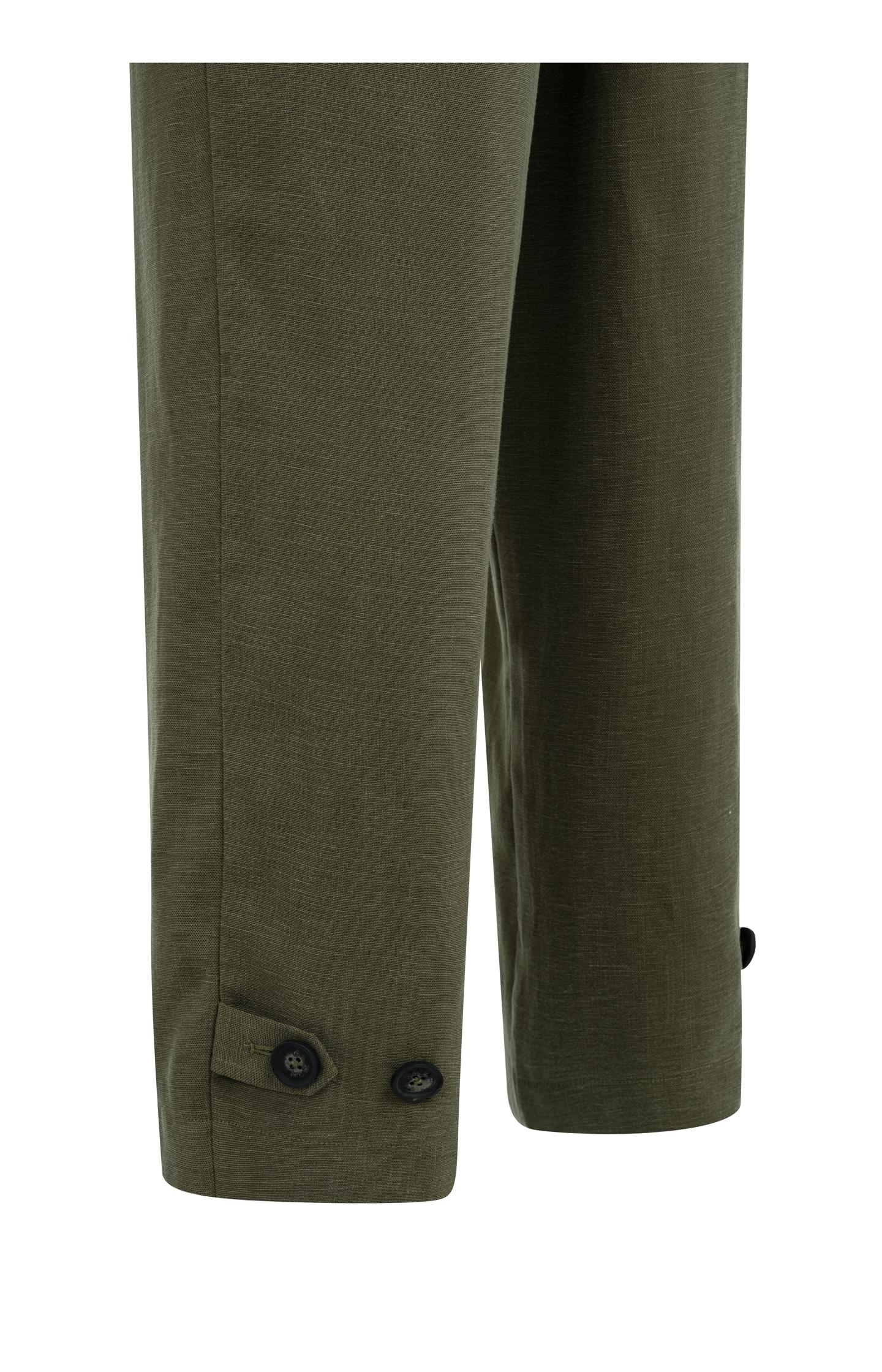Linen blend jumpsuit with belted waist - Image 12