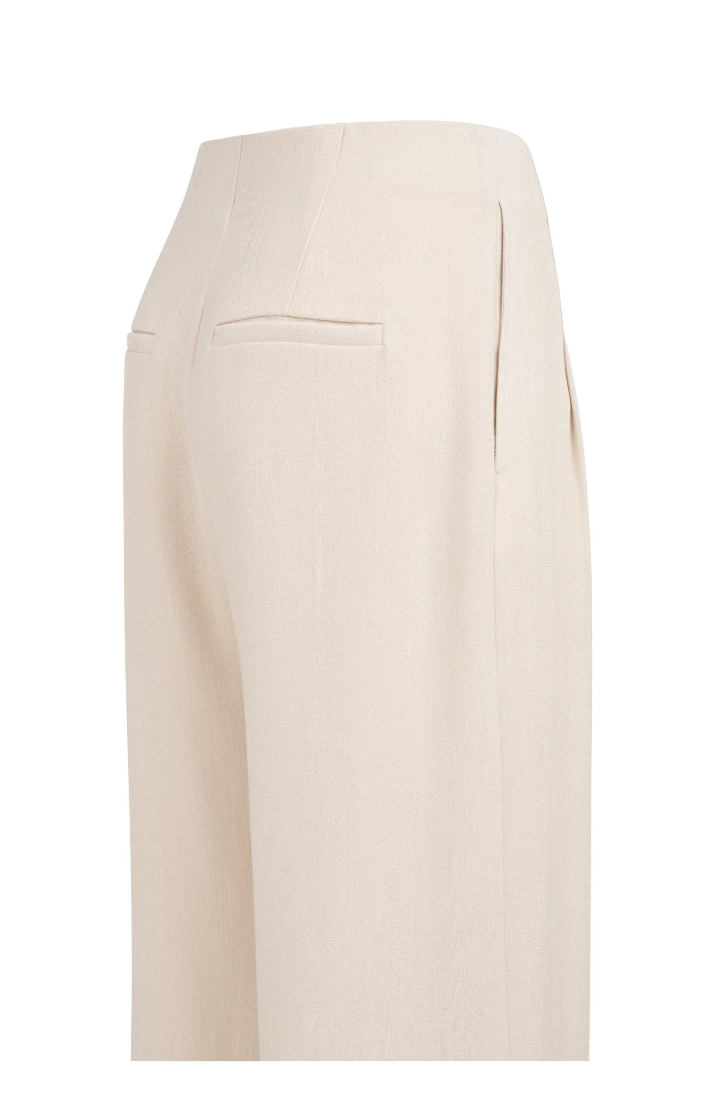 Linen blend trousers with wide legs and fringed details - Image 10