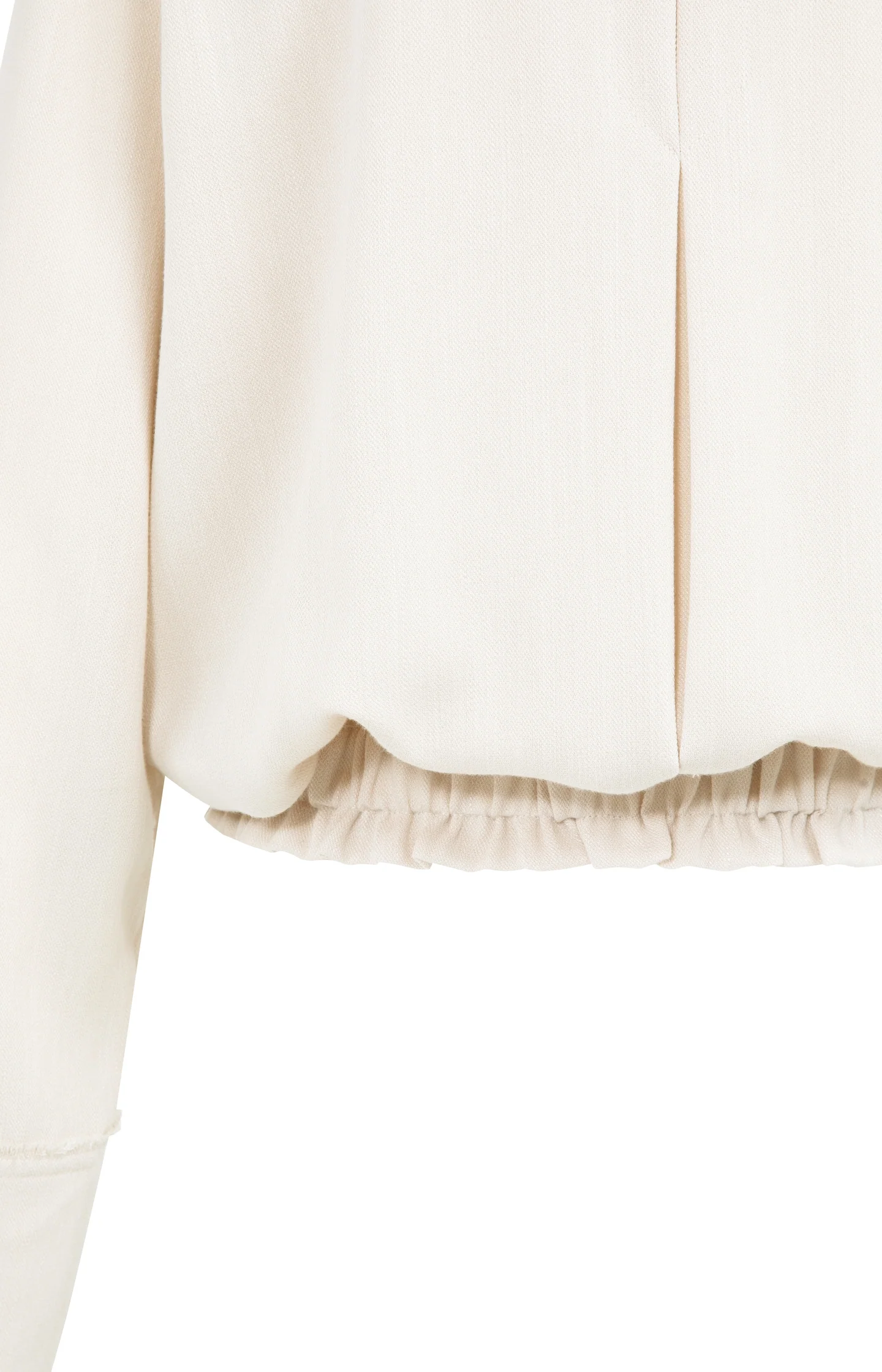 Linen blouse jacket with collar and elasticated hem - Image 14