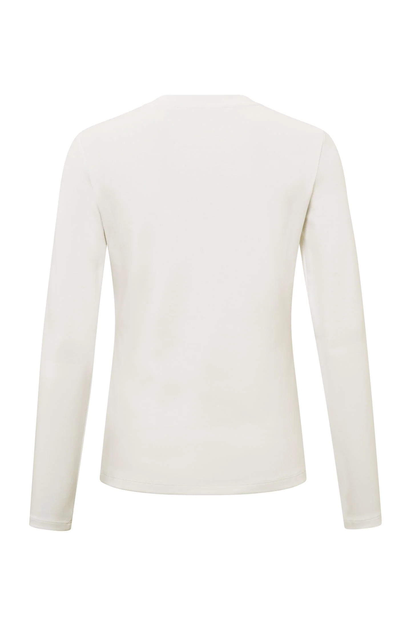 Long sleeve shirt in heavy cotton with round neckline - Image 6