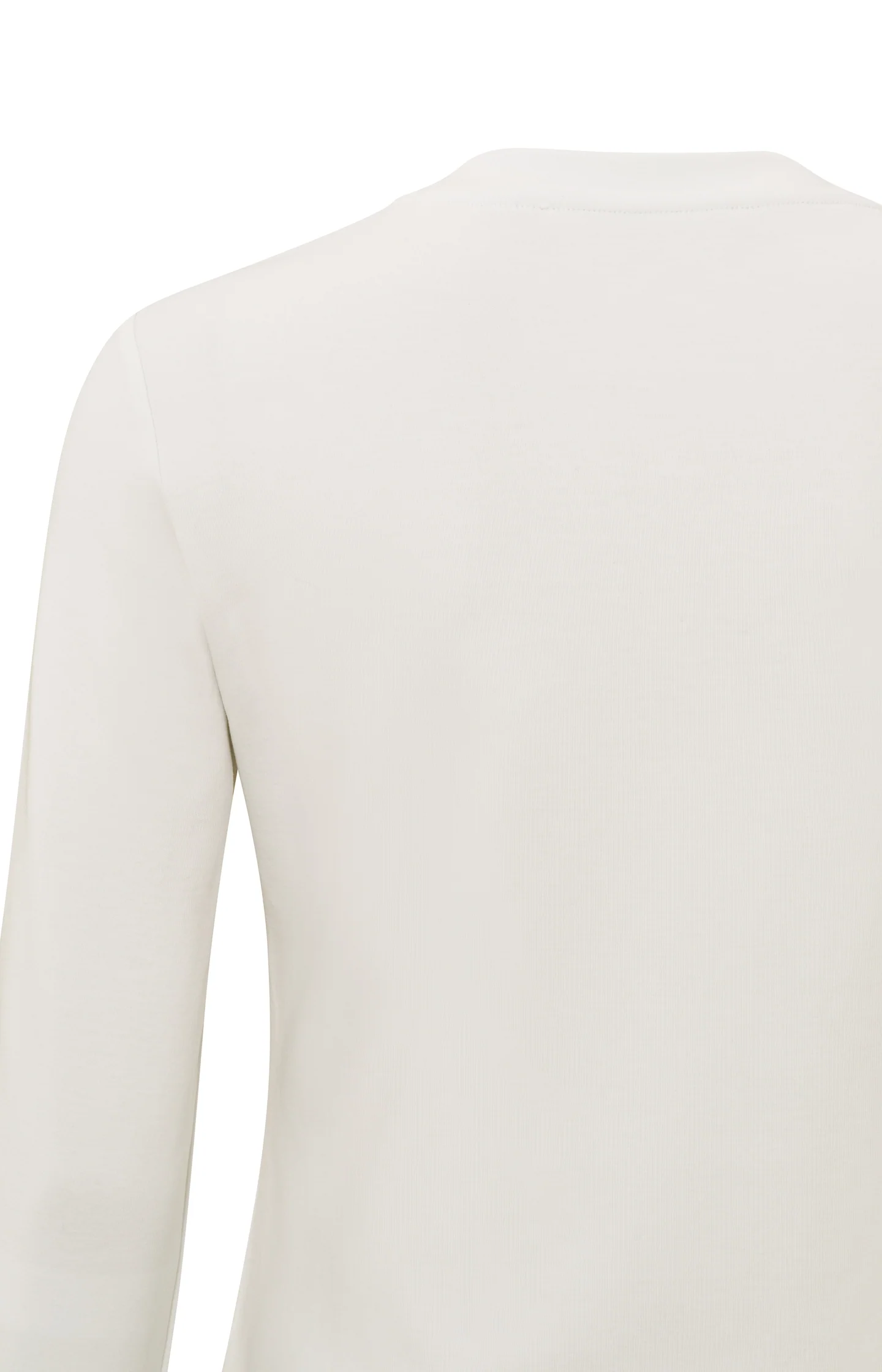 Long sleeve shirt in heavy cotton with round neckline - Image 7
