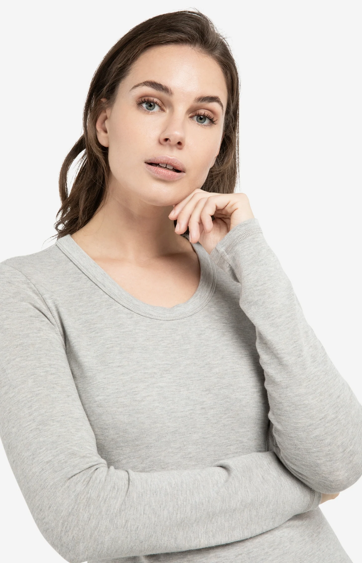 Long sleeve T-shirt with round neckline - Image 5